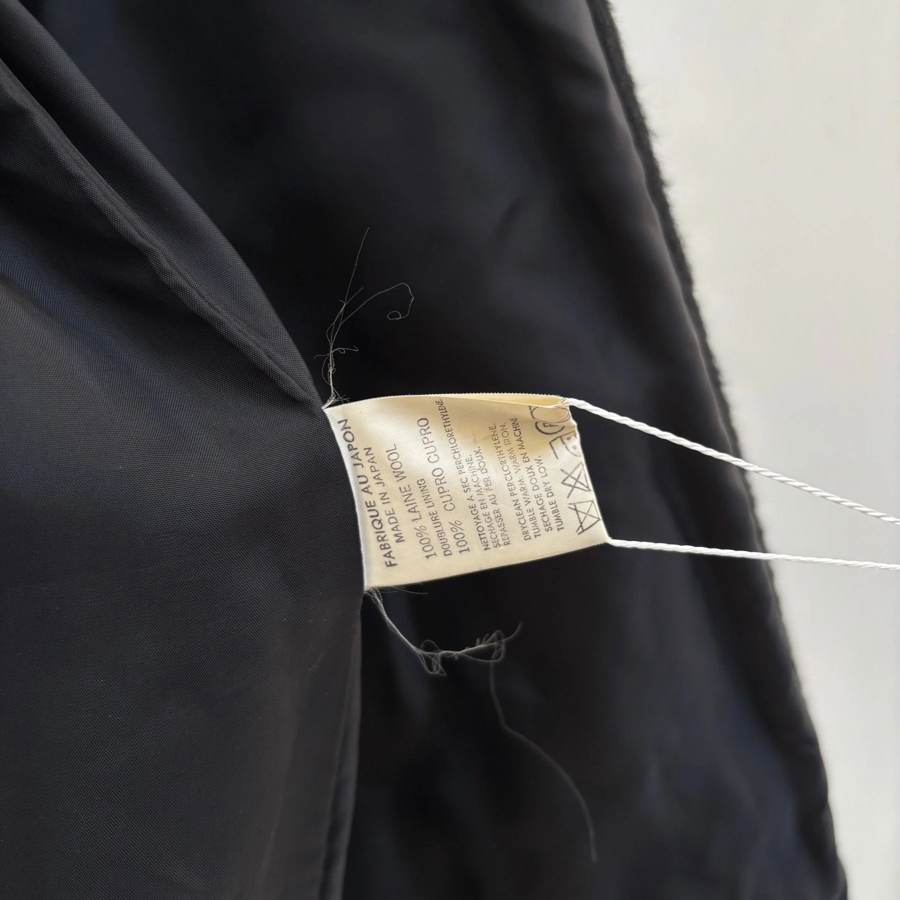 90s Y’s by Yohji Yamamoto Wool Top Coat - Image 9