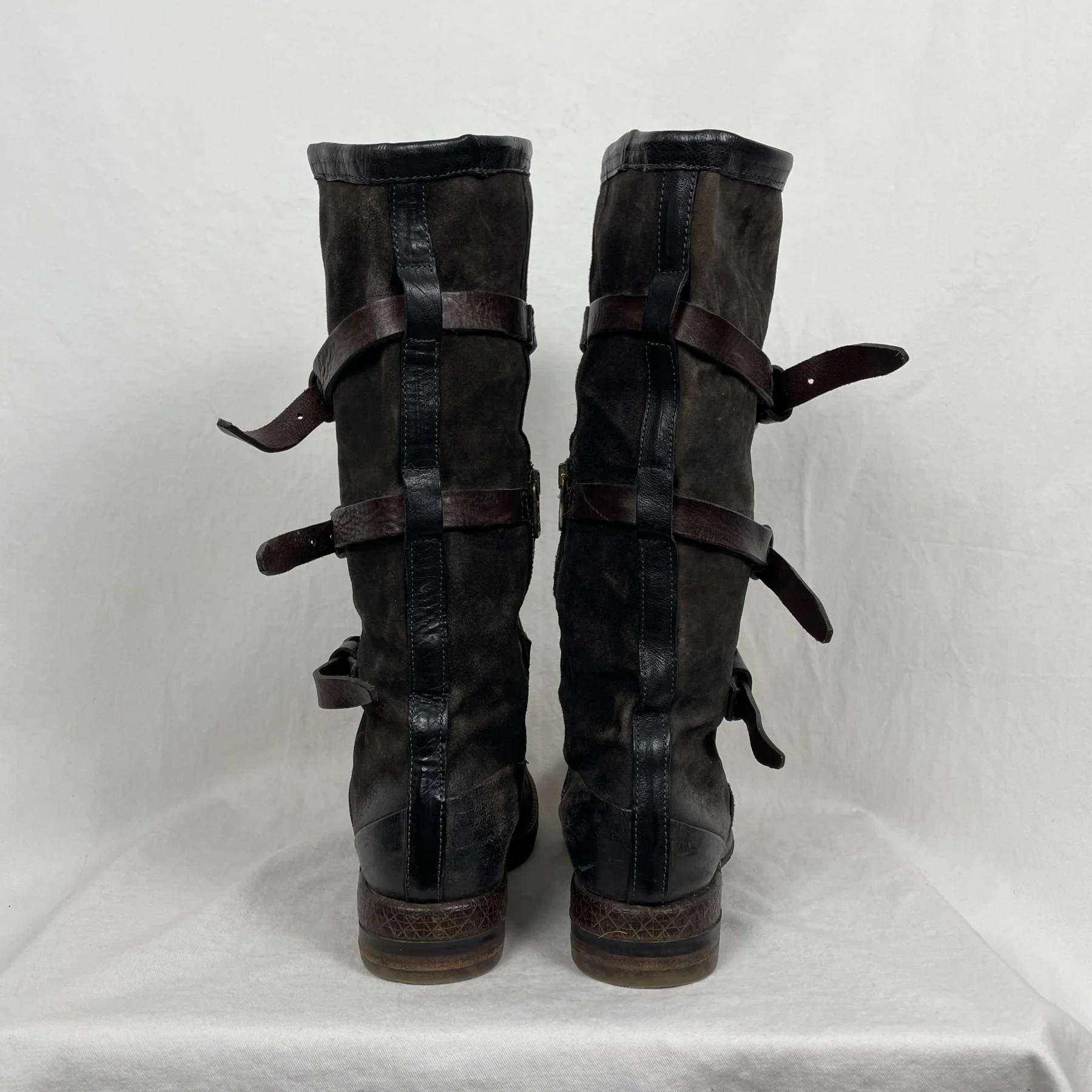 A.S 98 Buckle Mid-Calf Boots - Image 4