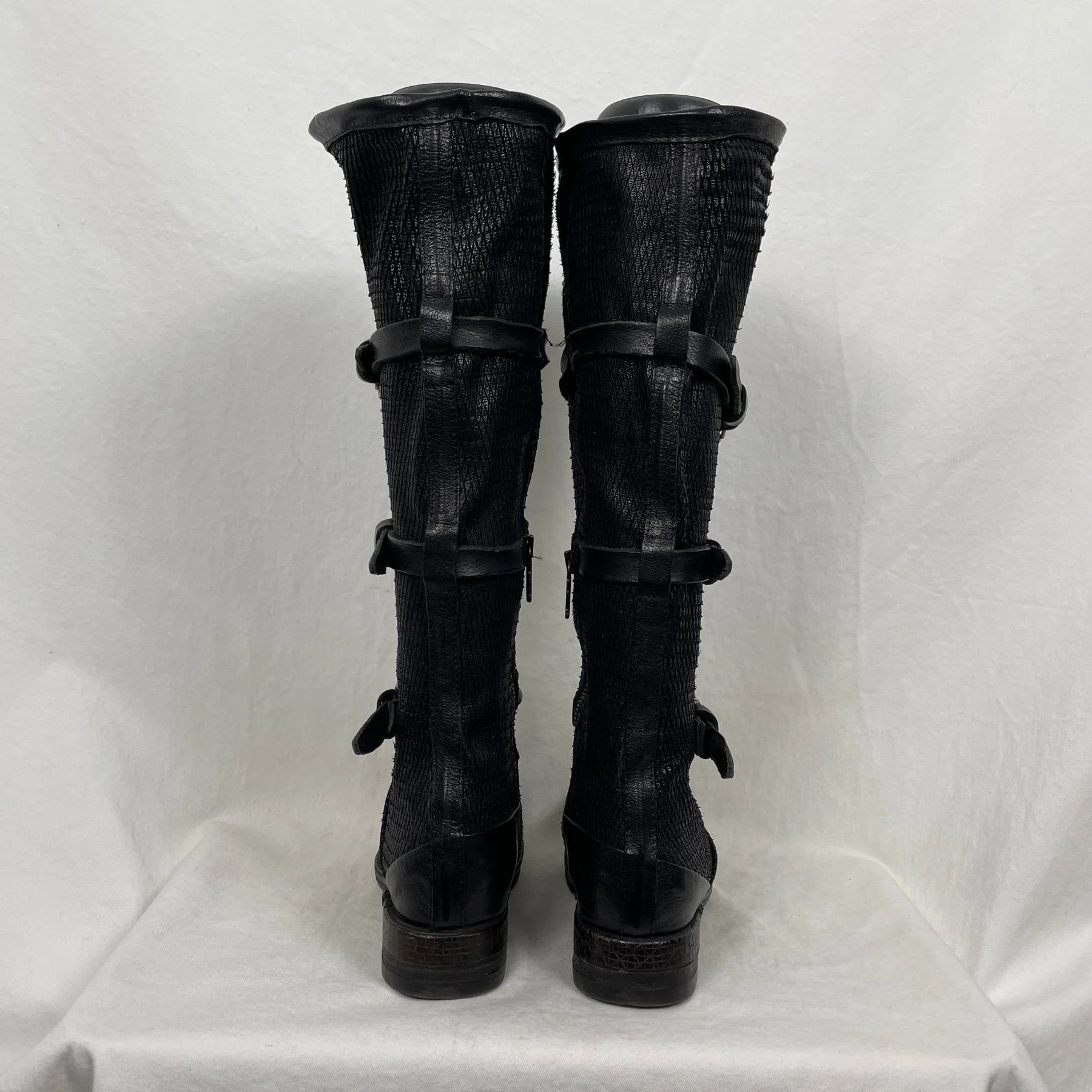 A.S.98 Buckle Strap Knee High Boots - Image 4