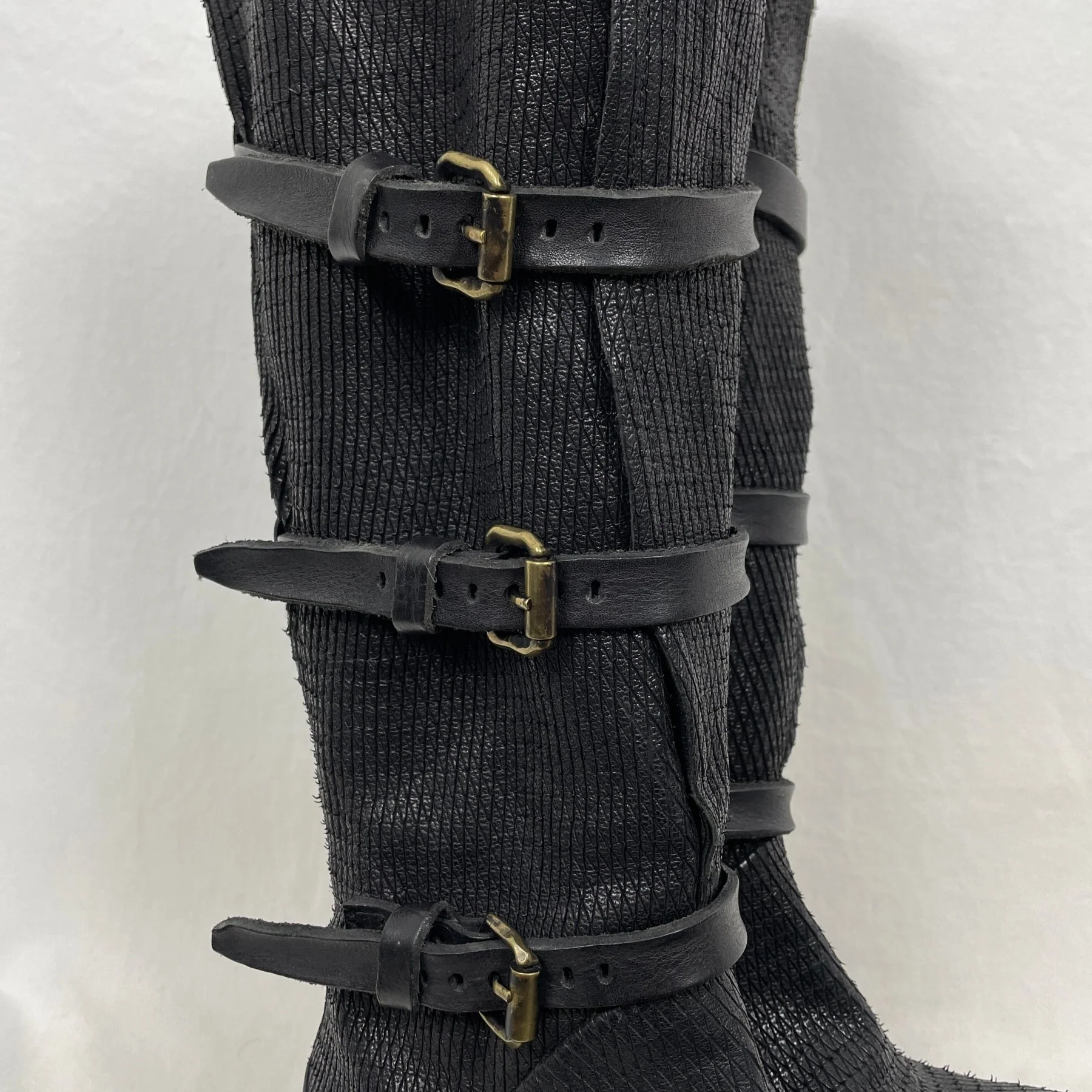 A.S.98 Buckle Strap Knee High Boots - Image 6