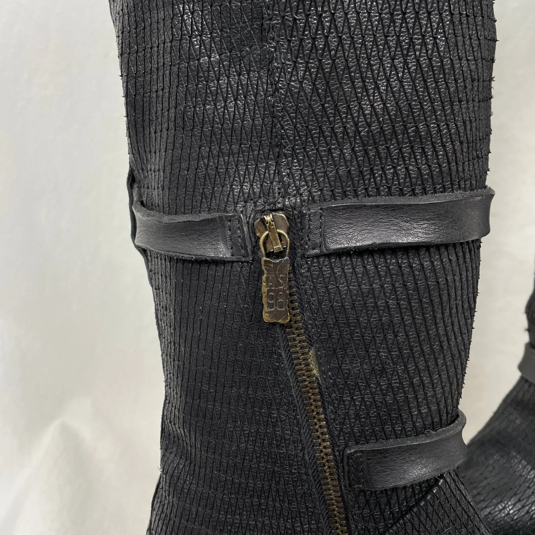 A.S.98 Buckle Strap Knee High Boots - Image 8