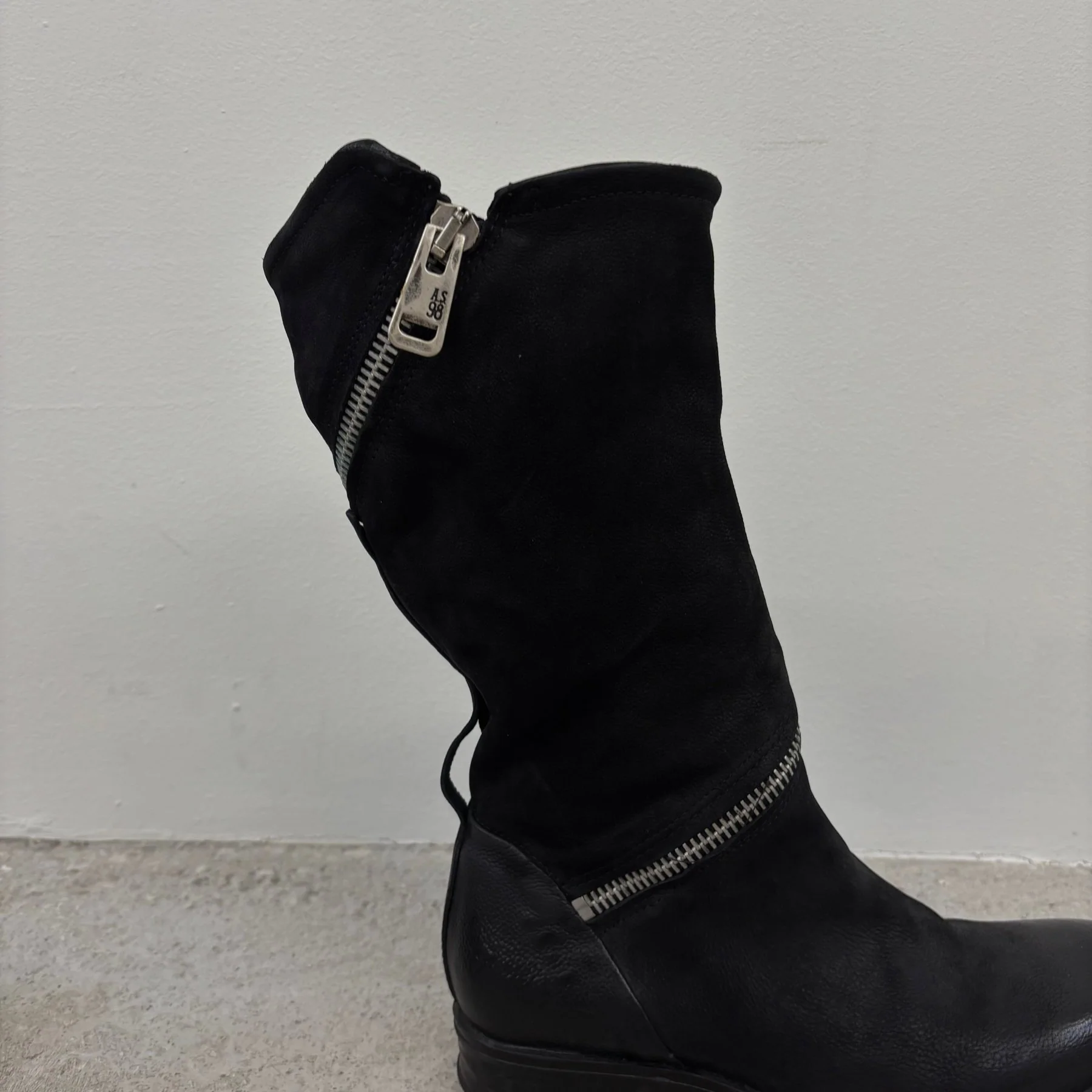 A.S. 98 Leather Wrap Zipper Boots - Image 5