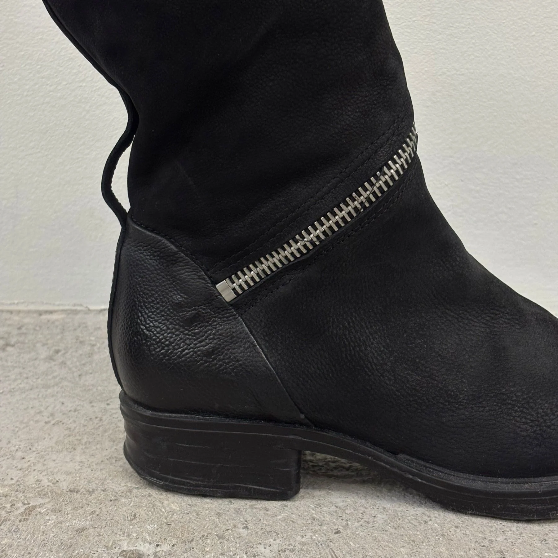 A.S. 98 Leather Wrap Zipper Boots - Image 6