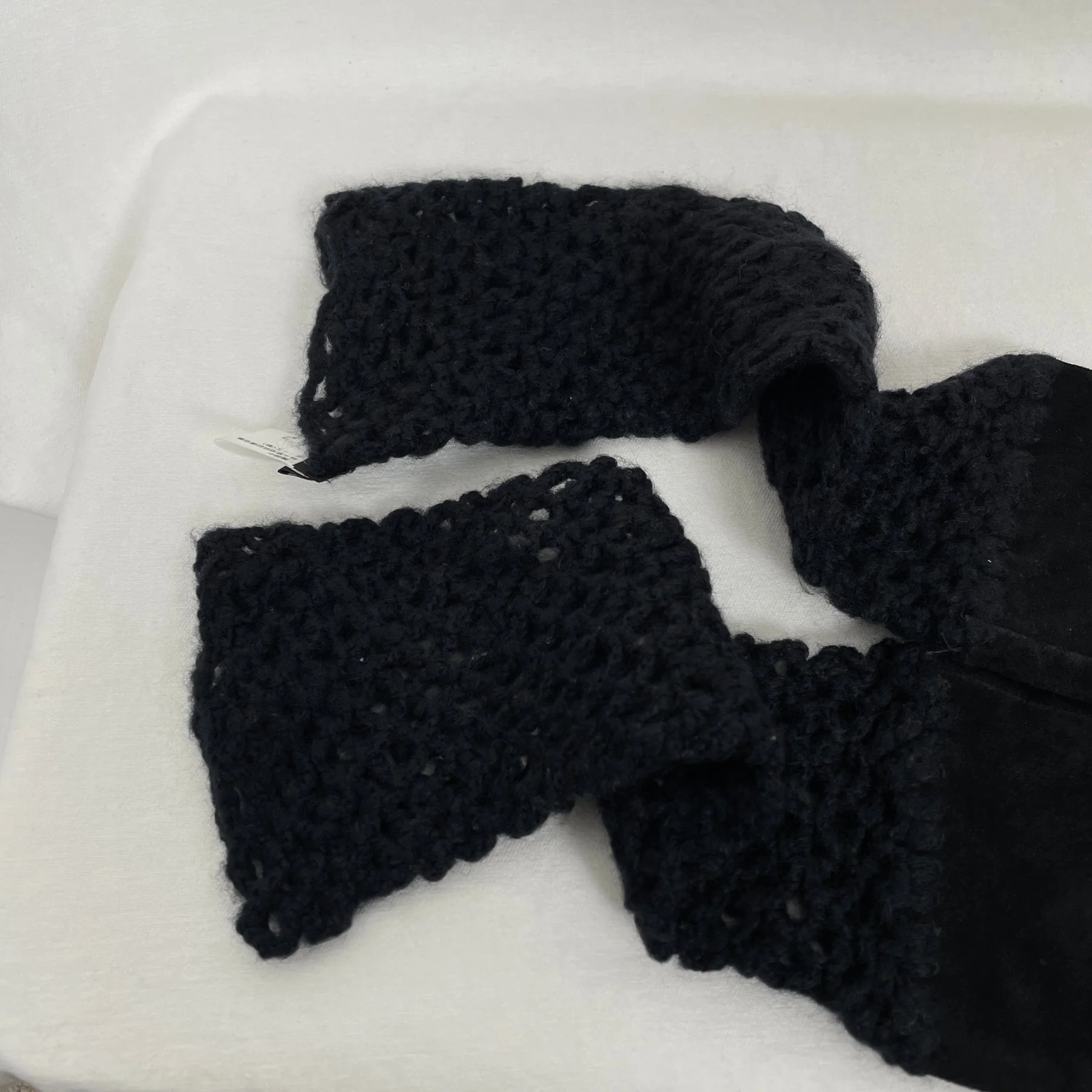 Atsuro Tayama A/T Goods Suede Gloves Black - Image 2