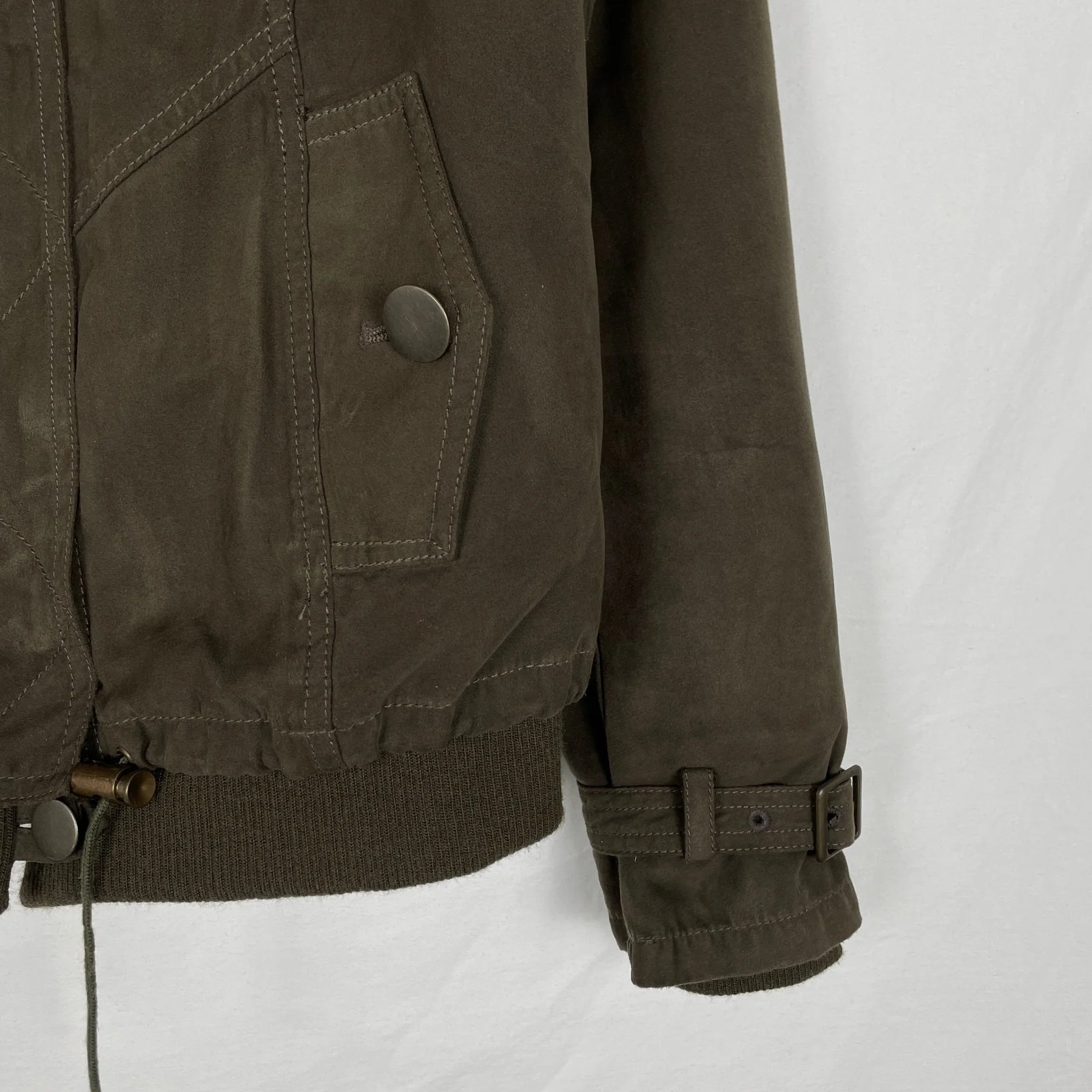 90s Abahouse Devinette 2in1 Fur Lined Military Jacket - Image 4
