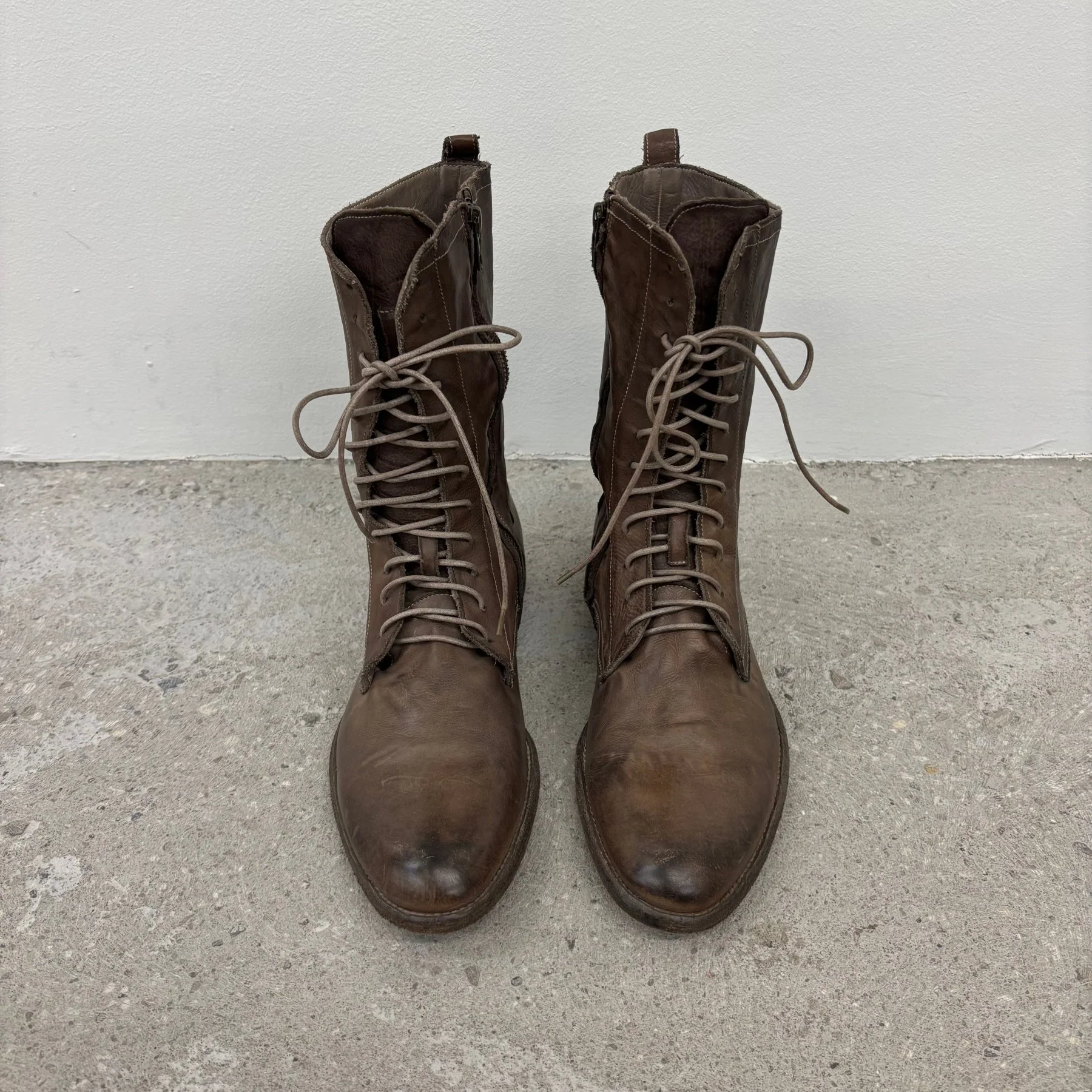 Alexander McQueen Brown Leather Riding Boots - Image 3