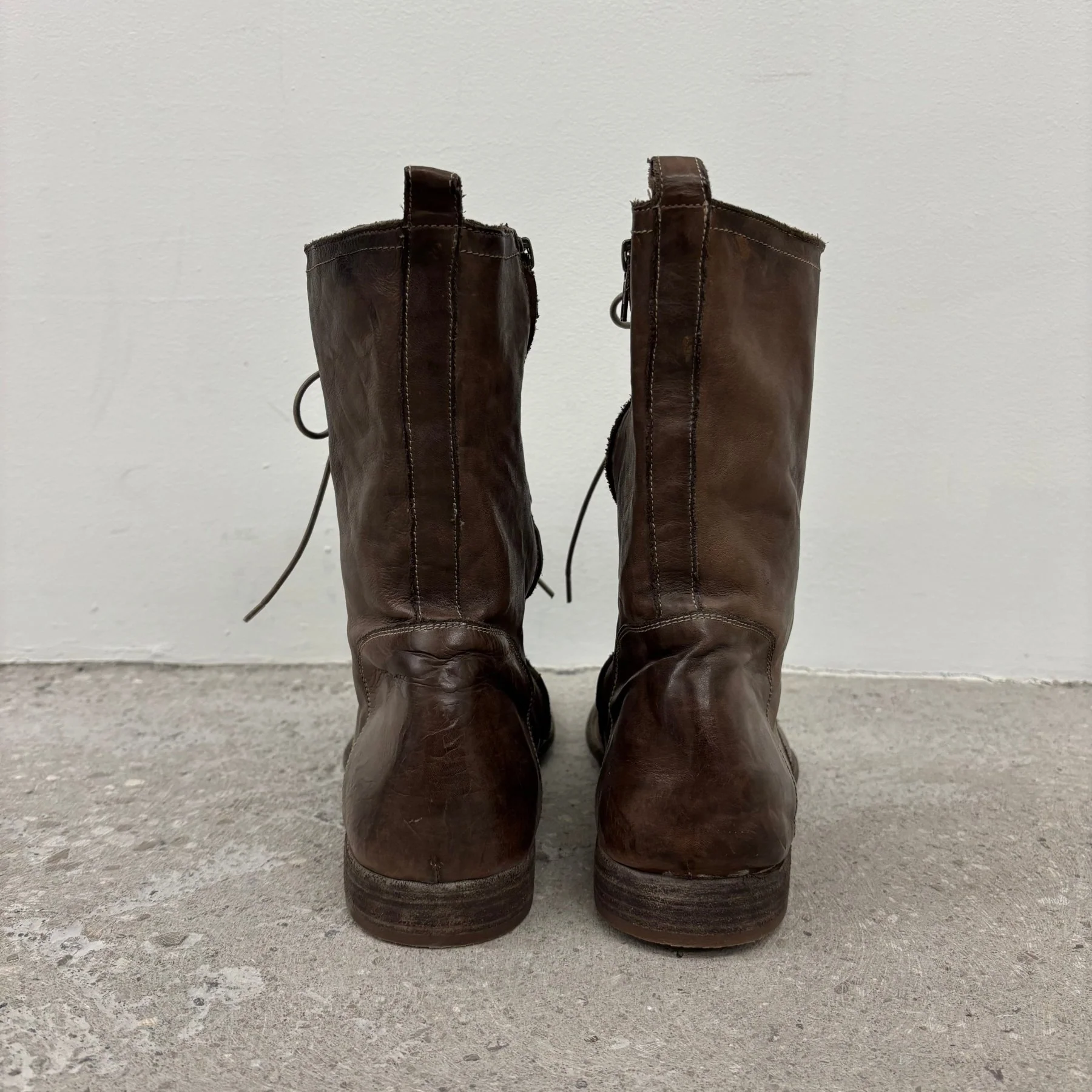 Alexander McQueen Brown Leather Riding Boots - Image 4