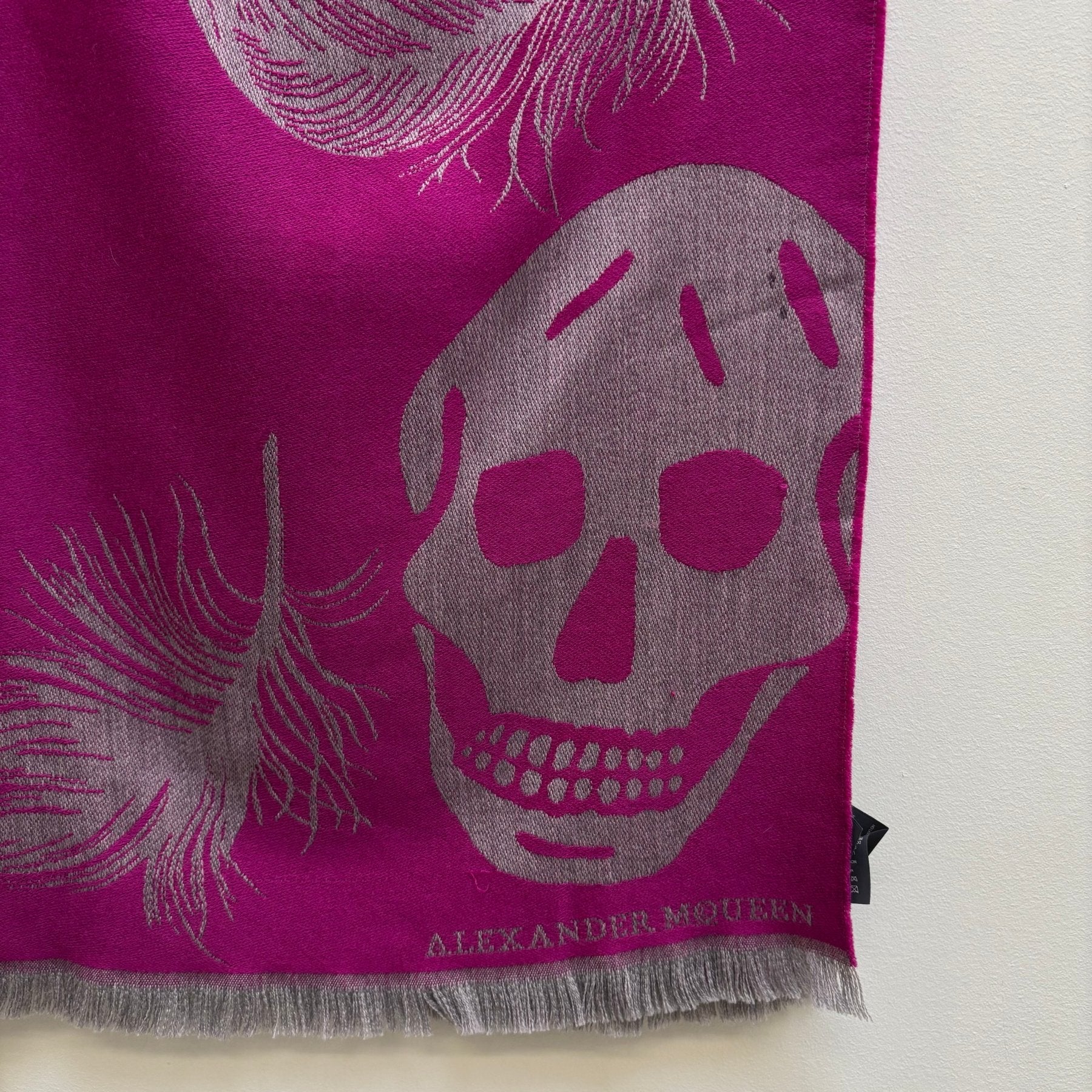 Alexander McQueen Wool Skull Scarf - Image 3