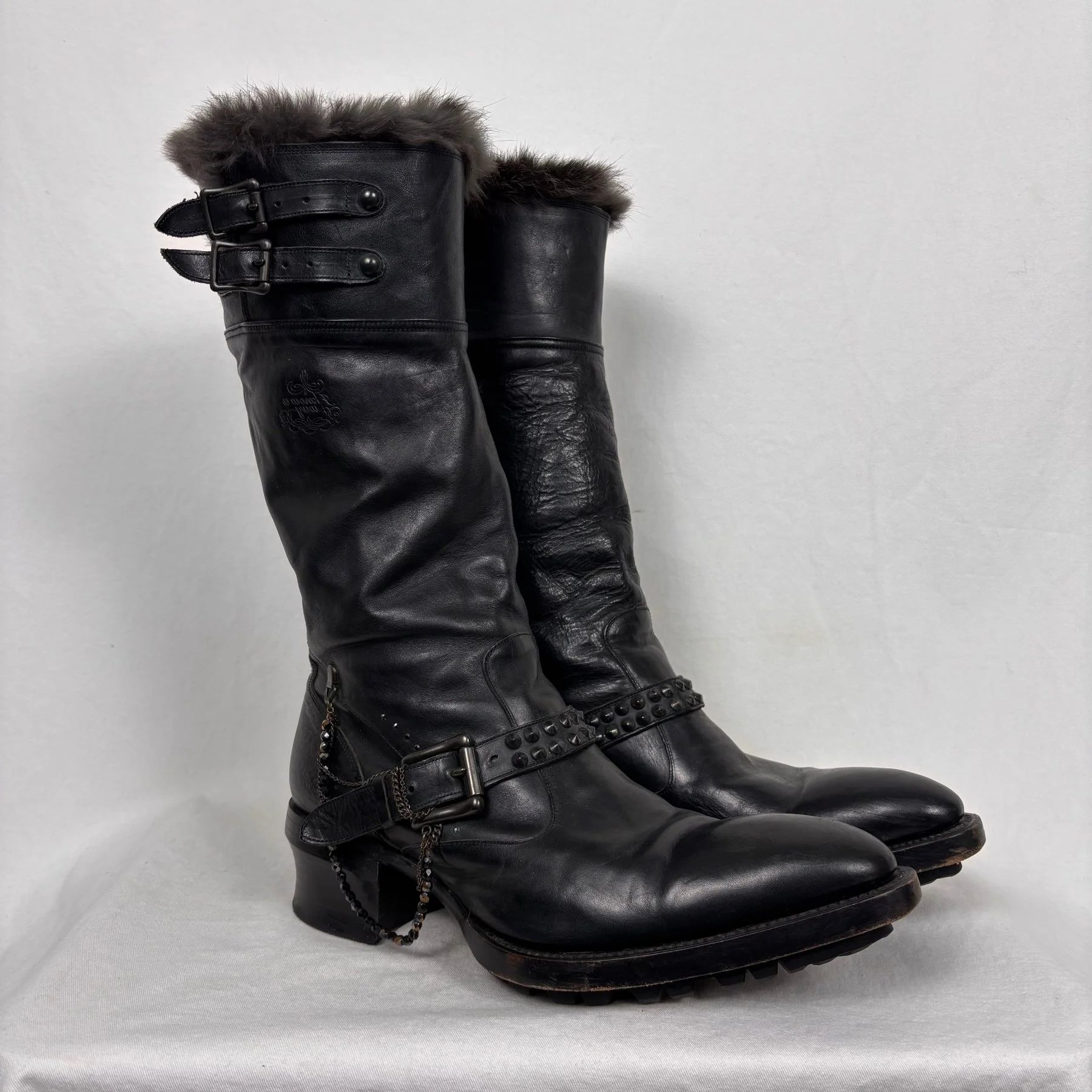 00s Alfredo Bannister Fur Lined Boots - Image 4