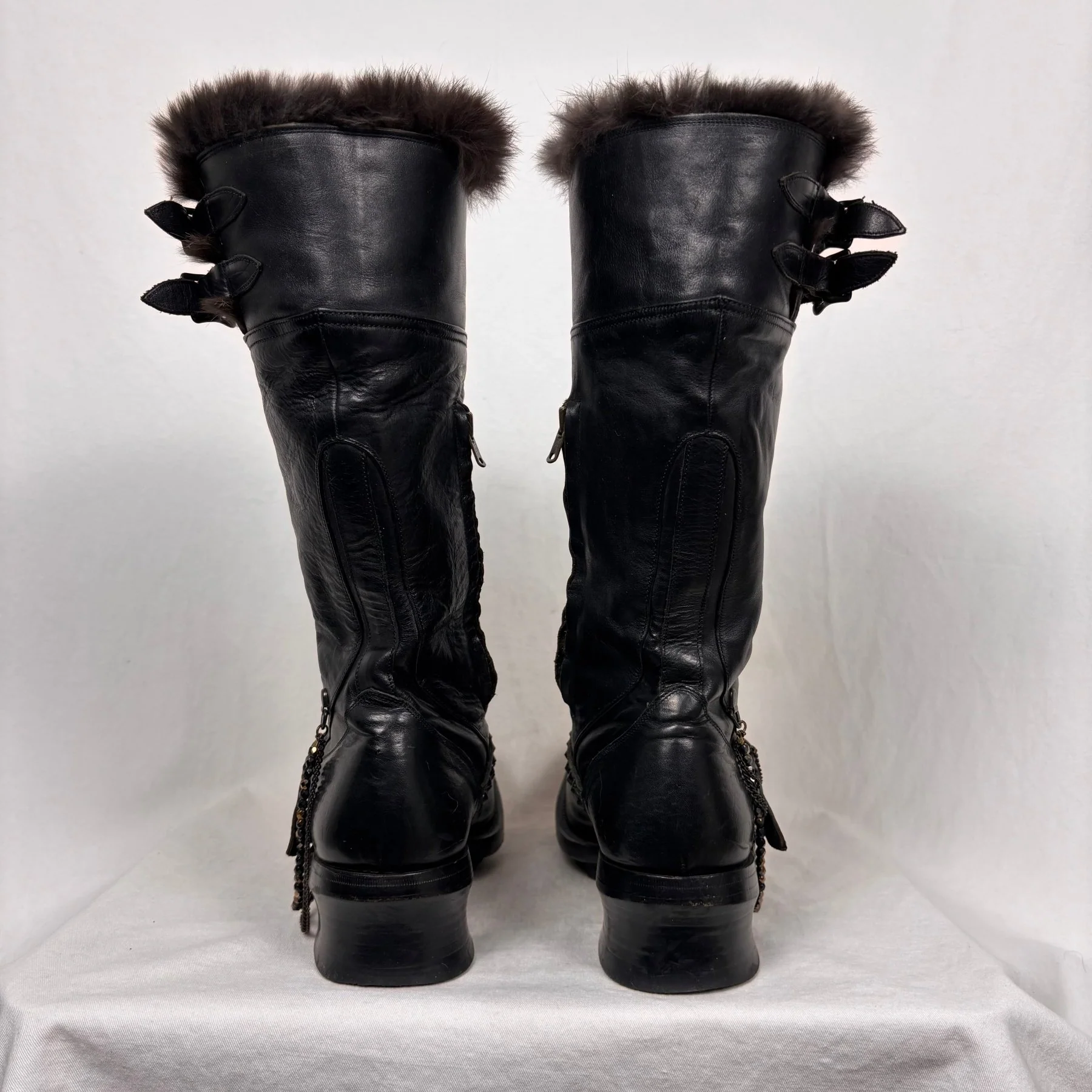 00s Alfredo Bannister Fur Lined Boots - Image 5
