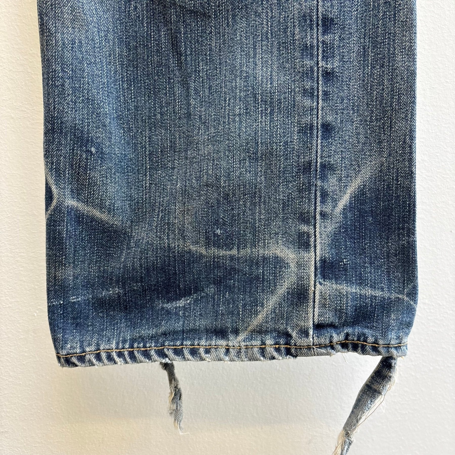 Anachronorm Distressed Patchwork Jeans - Image 9