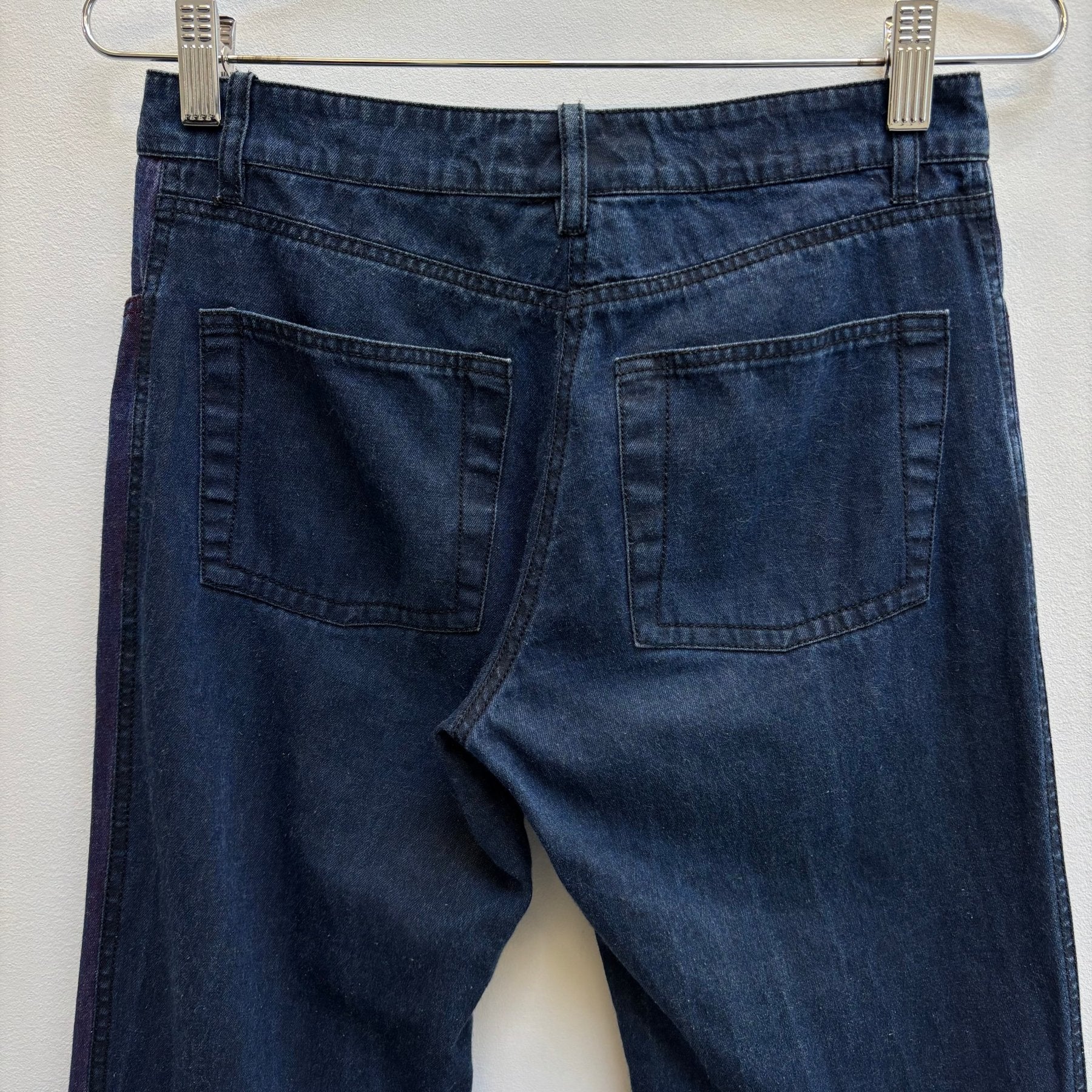 Ann Demeulemeester Front Dye Wide Leg Jeans - Image 10