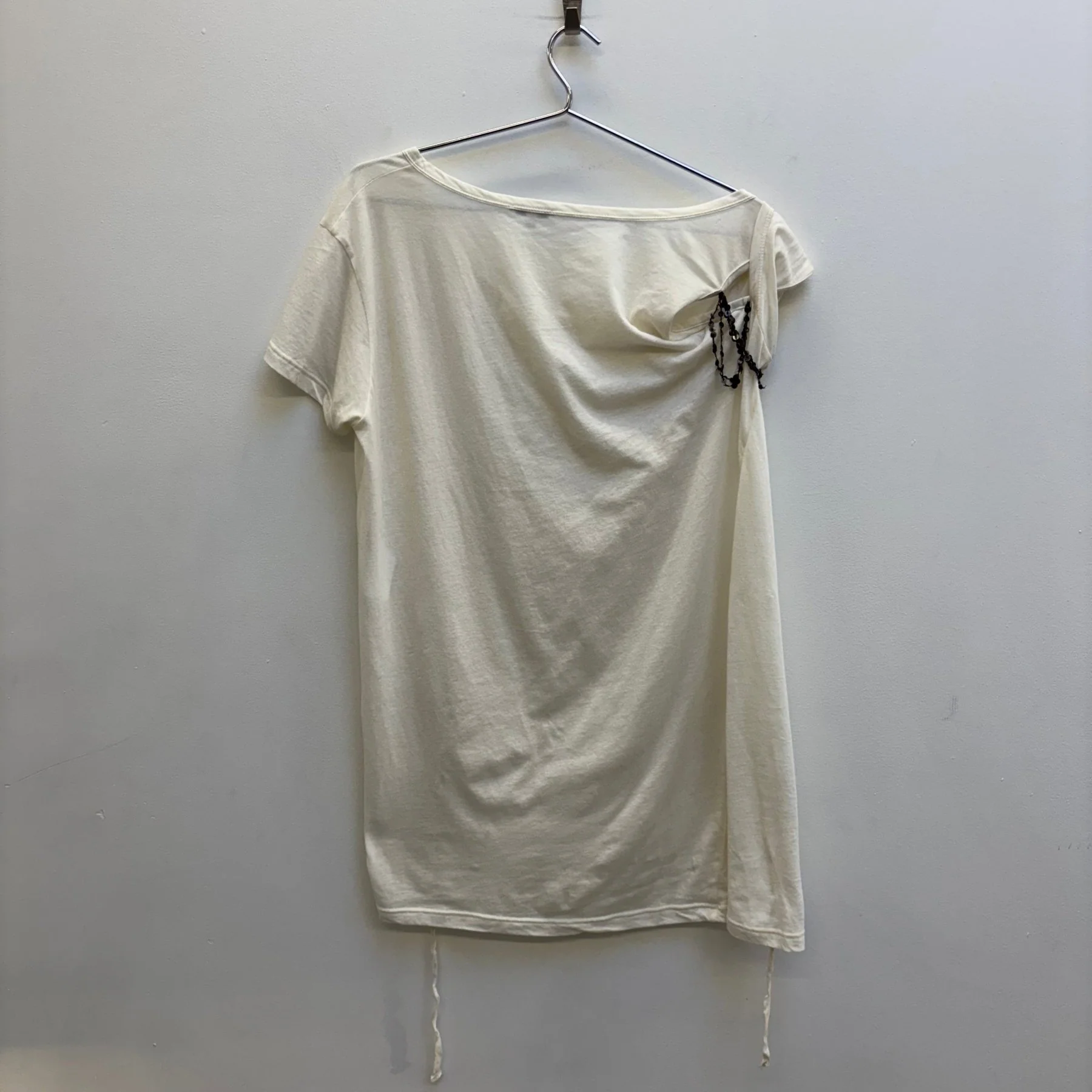 Ann Demeulemeester Off The Shoulder Sheer Top - Image 2