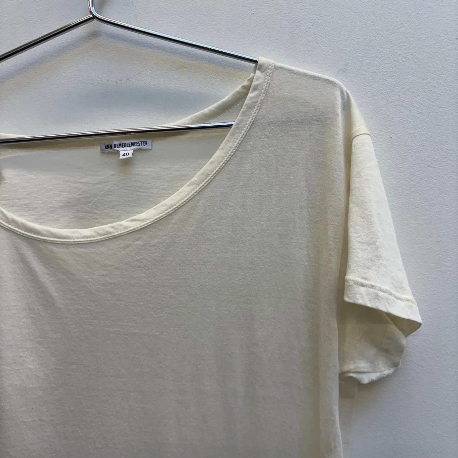 Ann Demeulemeester Off The Shoulder Sheer Top - Image 3