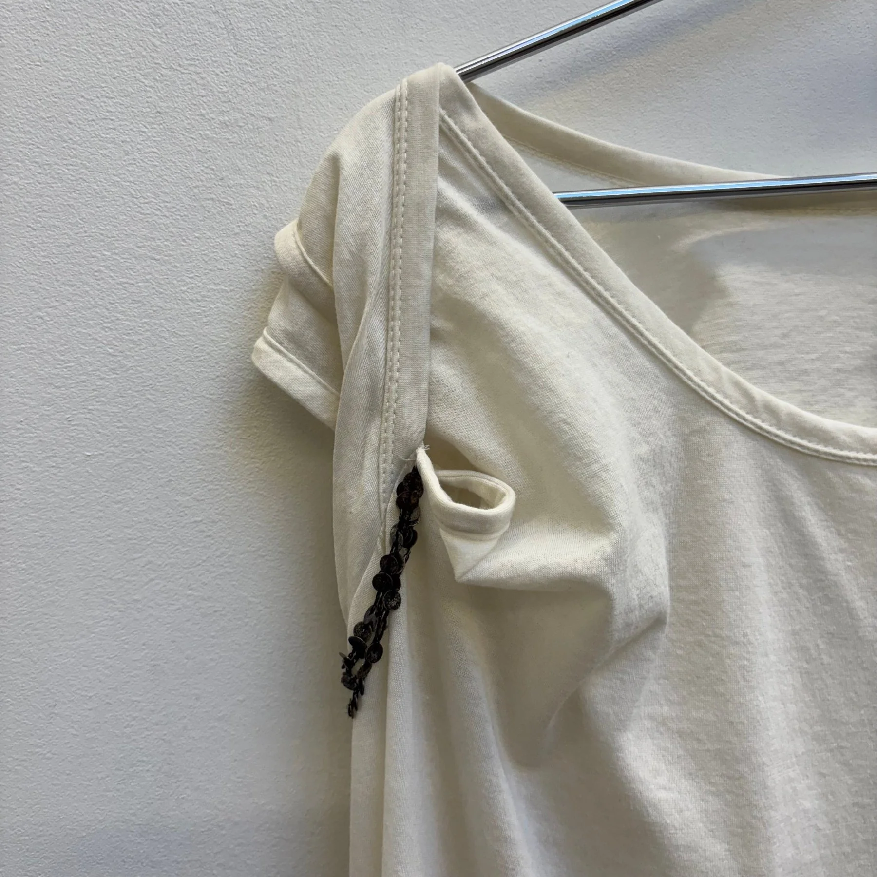Ann Demeulemeester Off The Shoulder Sheer Top - Image 4