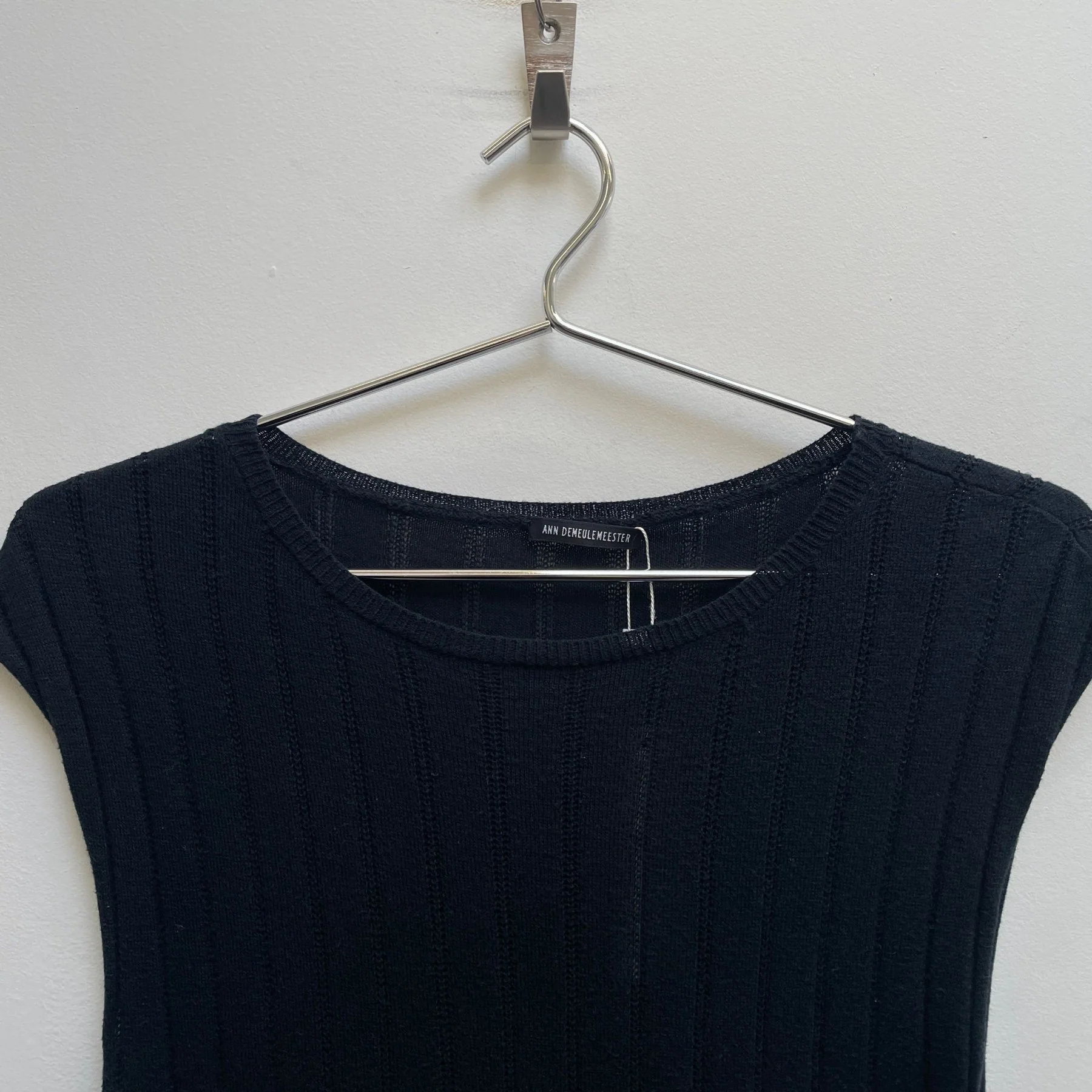90s Ann Demeulemeester Sleeveless Ribbed Top - Image 3