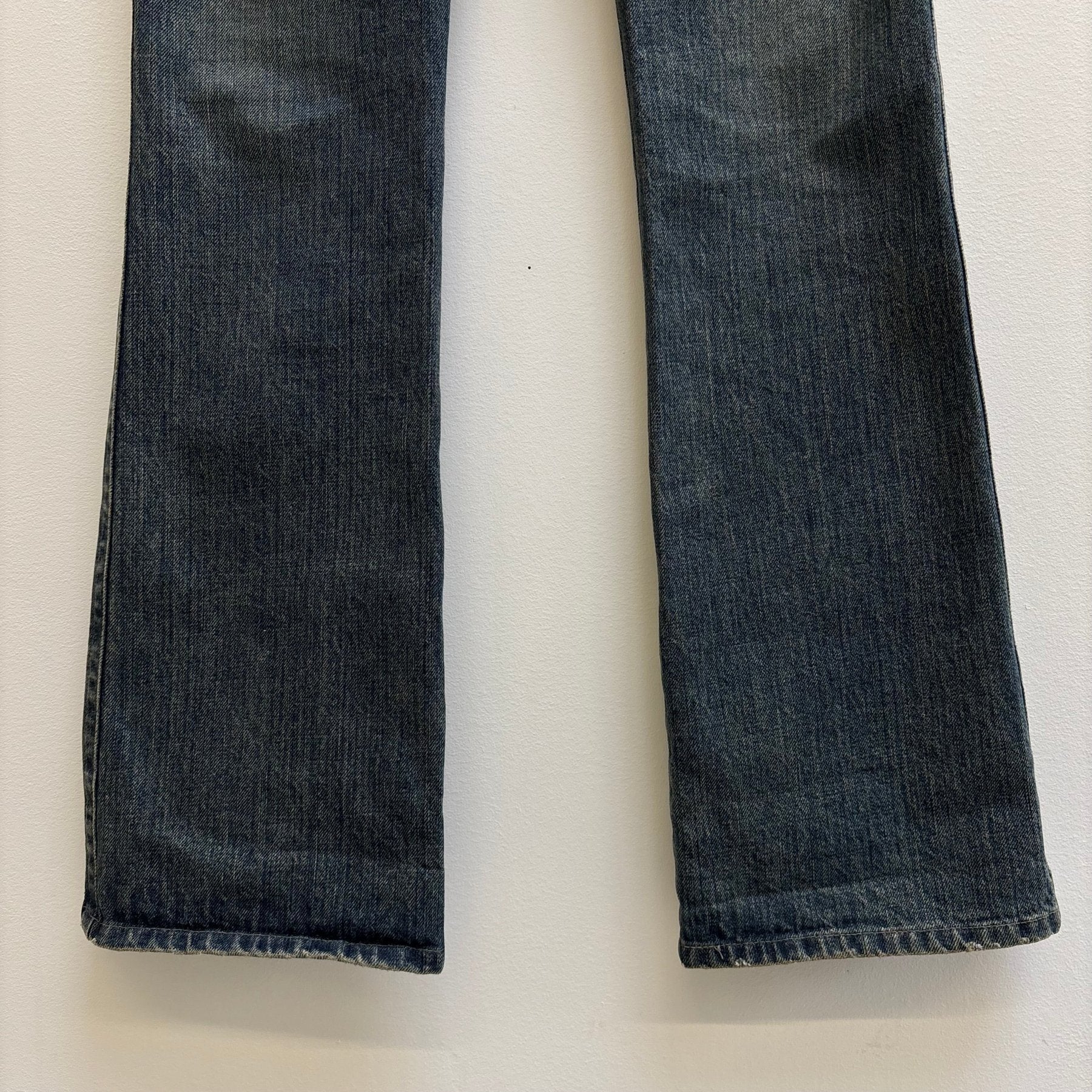 Atsuro Tayama Faded Distressed Flare Jeans - Image 8