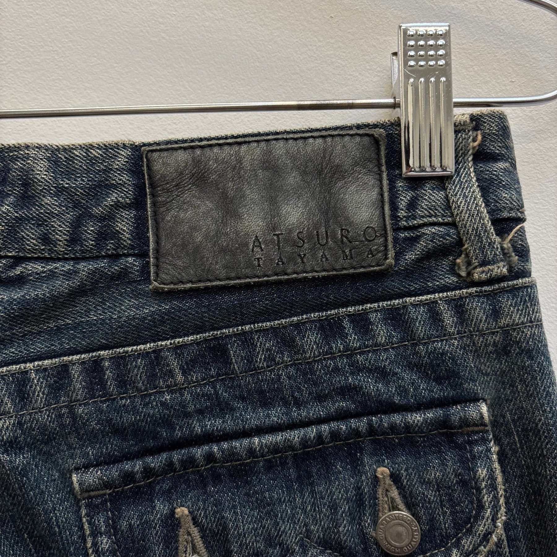 Atsuro Tayama Faded Distressed Flare Jeans - Image 9