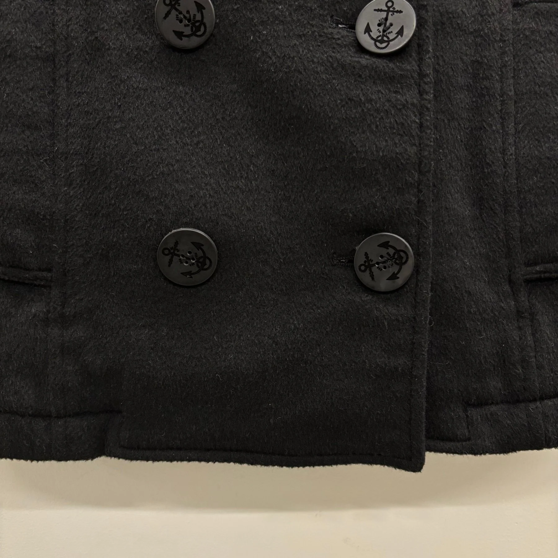 Atsuro Tayama Wool Double Breasted Peacoat - Image 8