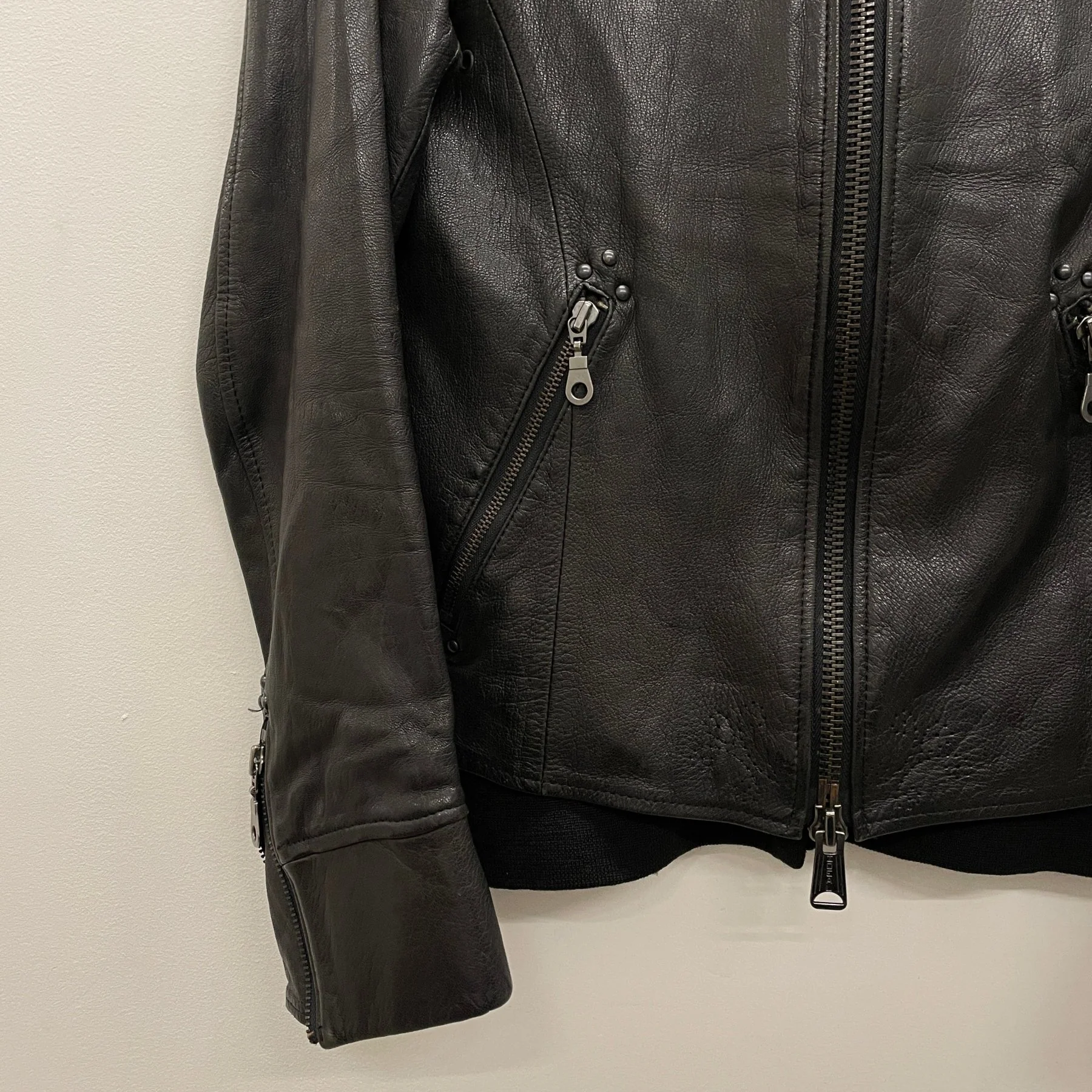 AW07 Mihara Yasuhiro Studded Leather Jacket - Image 6