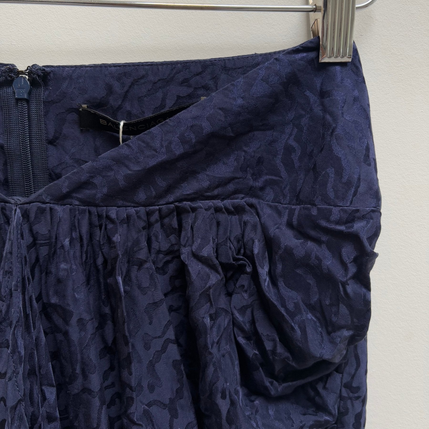 Balenciaga By Nicolas Ghesquiere Patterned Silk Skirt - Image 3