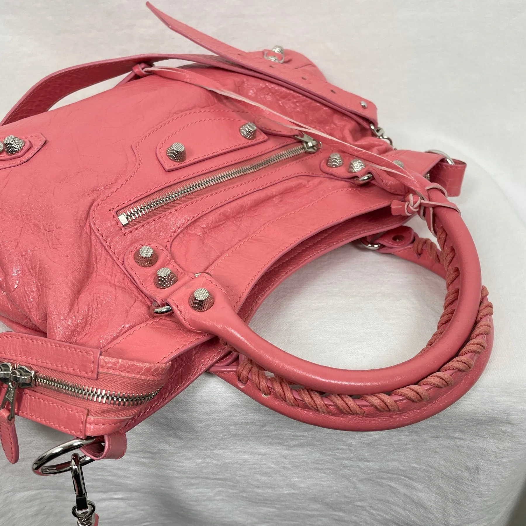 Balenciaga Bubble Gum Pink First Bag - Image 4