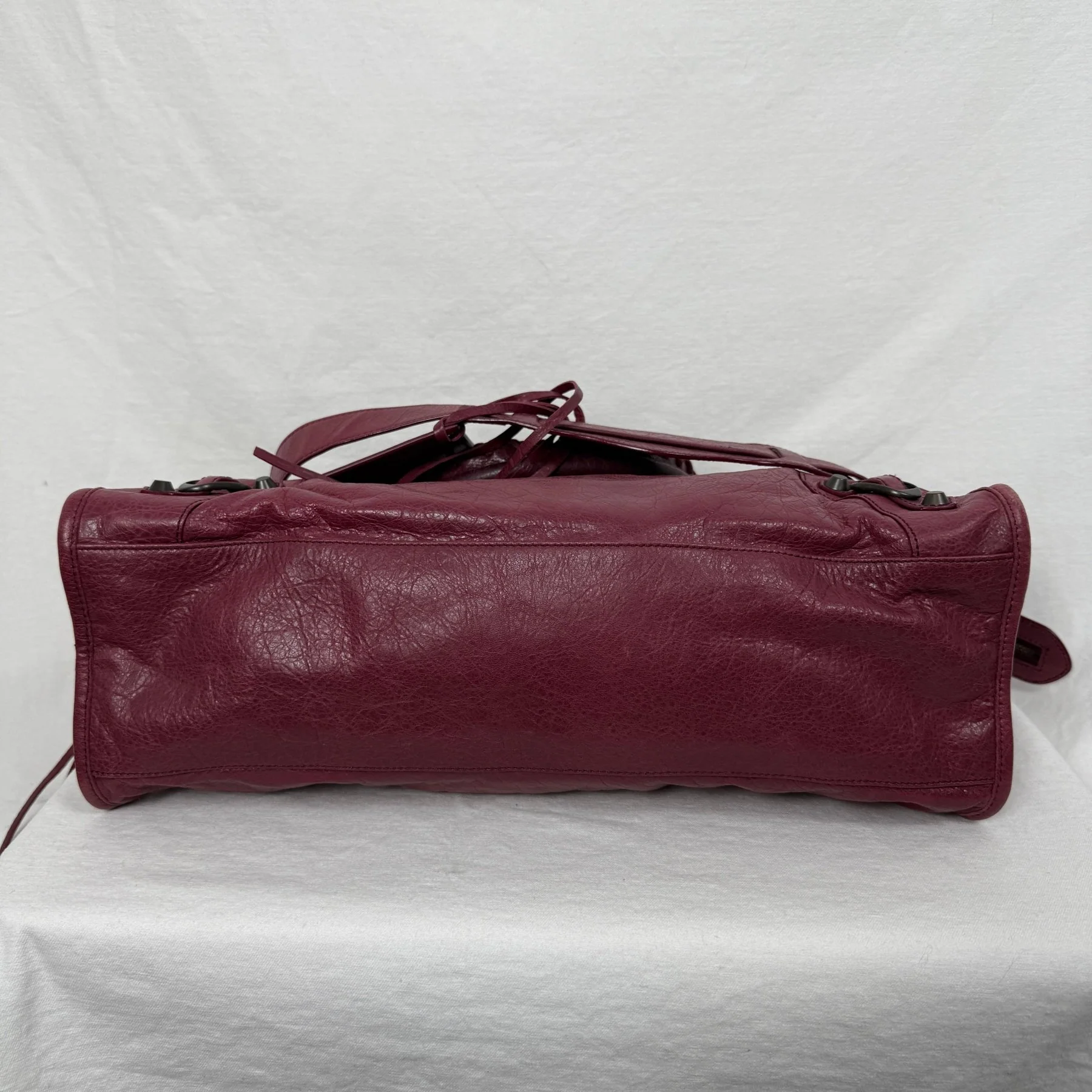 FW12 Balenciaga City Bag Wine Red - Image 6