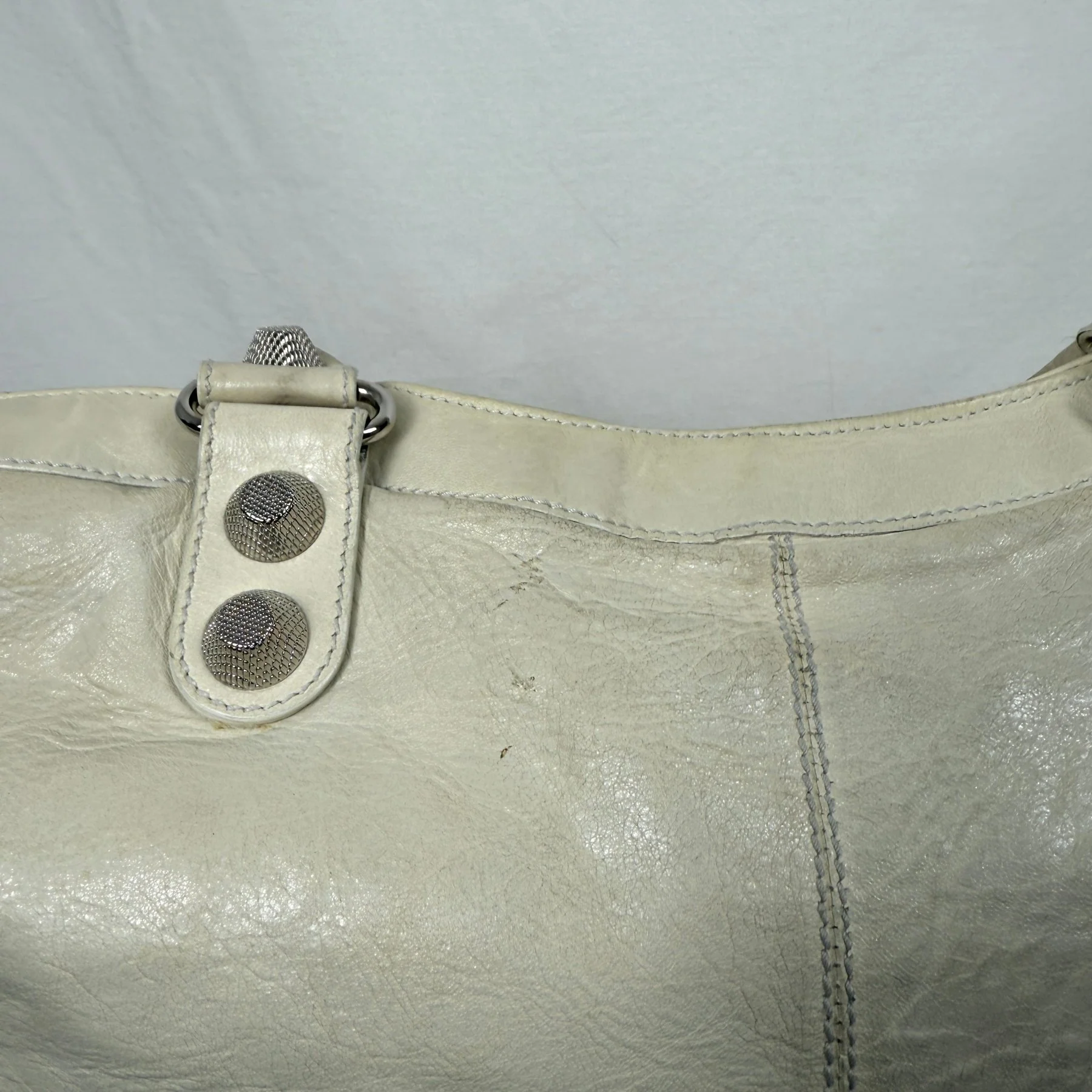 Balenciaga Giant Work Bag In Ivory - Image 10