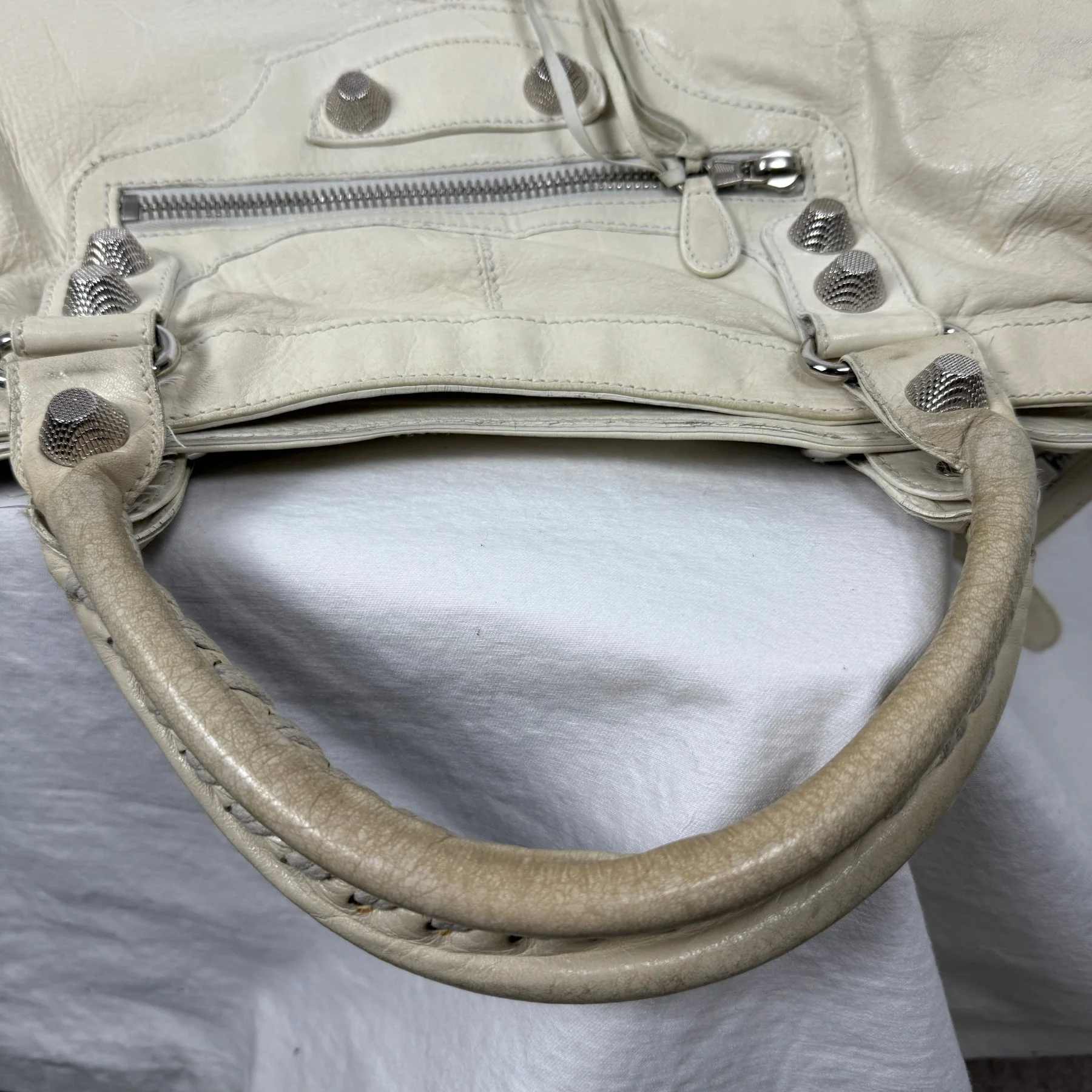 Balenciaga Giant Work Bag In Ivory - Image 5