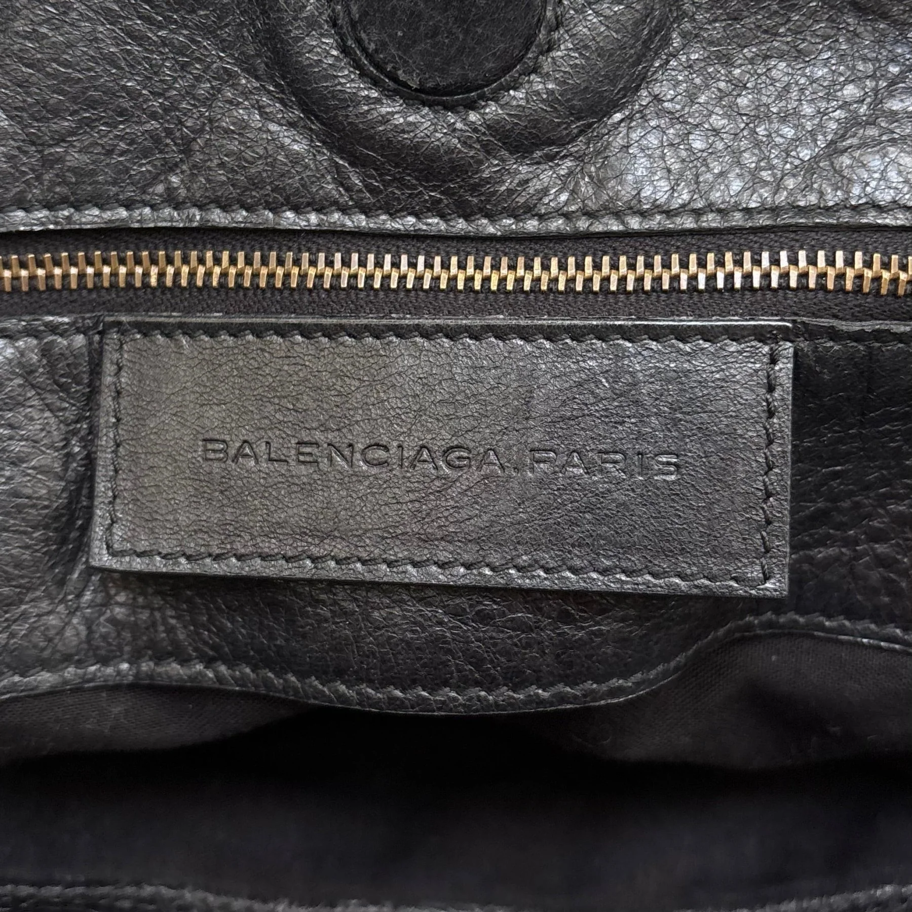 Balenciaga Leather Sunday Editors Leather Handbag - Image 17