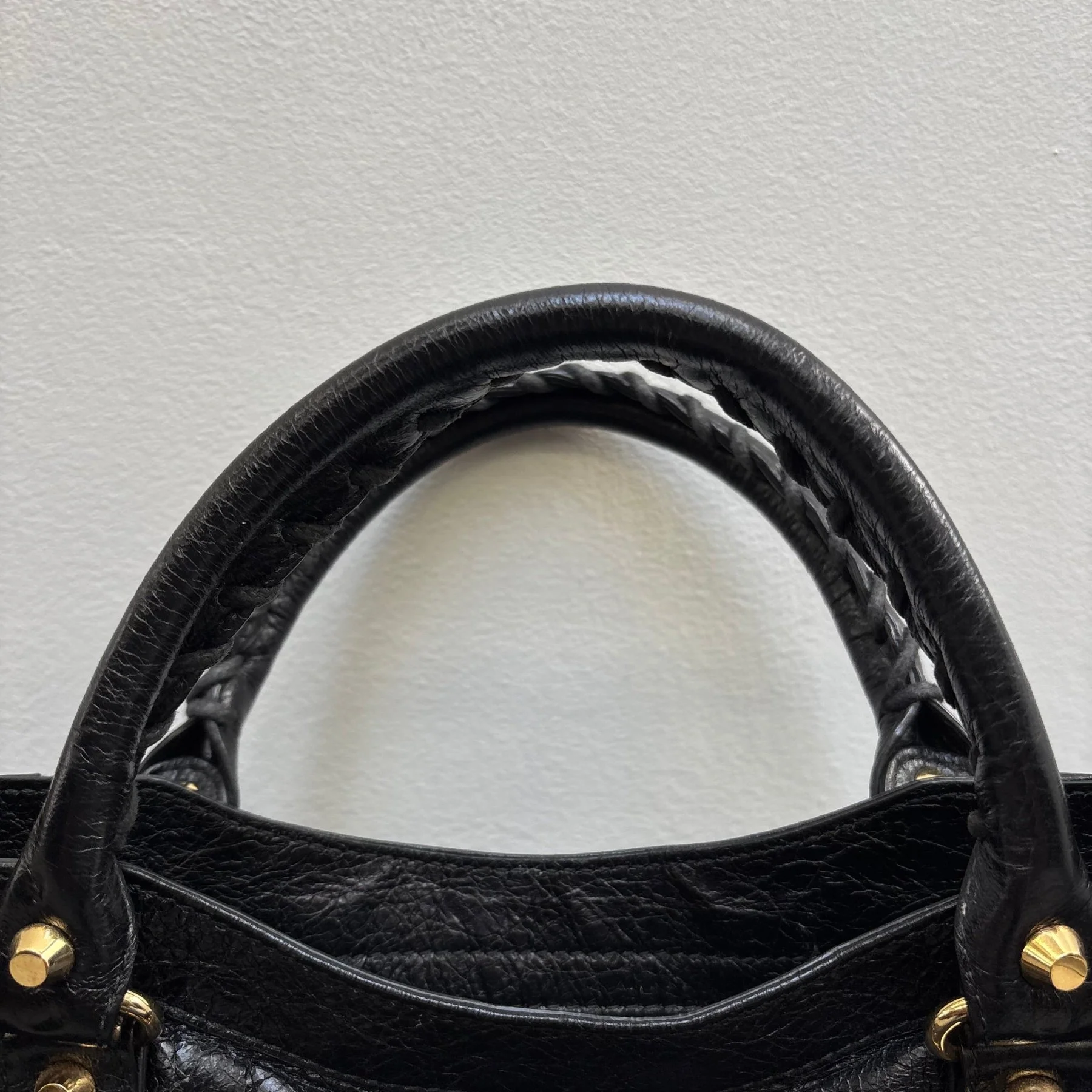 Balenciaga Velo Motocross Leather Handbag - Image 10