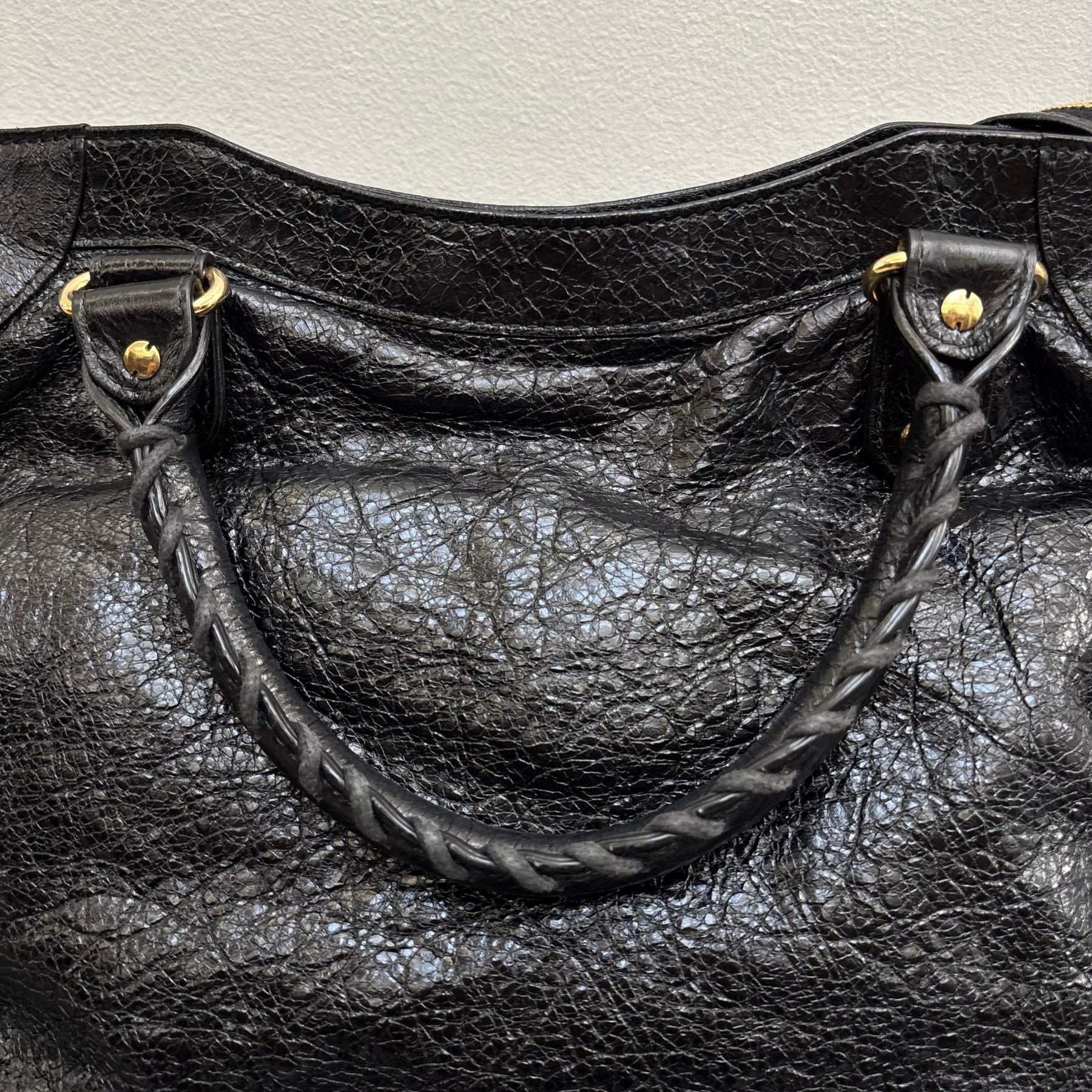 Balenciaga Velo Motocross Leather Handbag - Image 12
