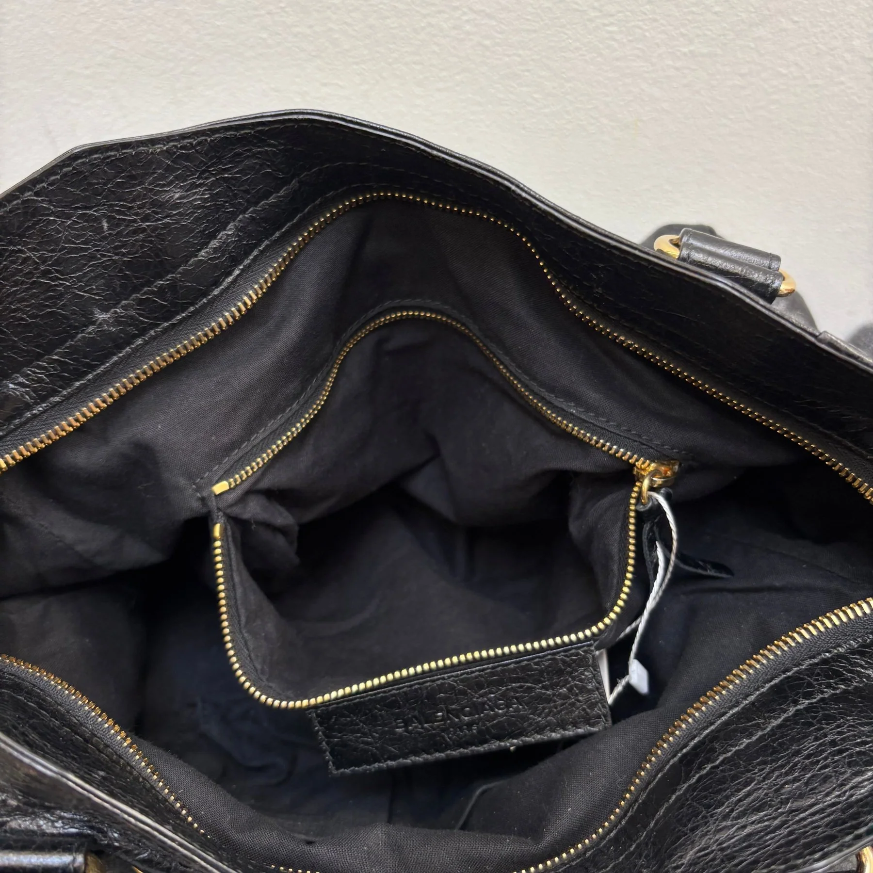 Balenciaga Velo Motocross Leather Handbag - Image 18