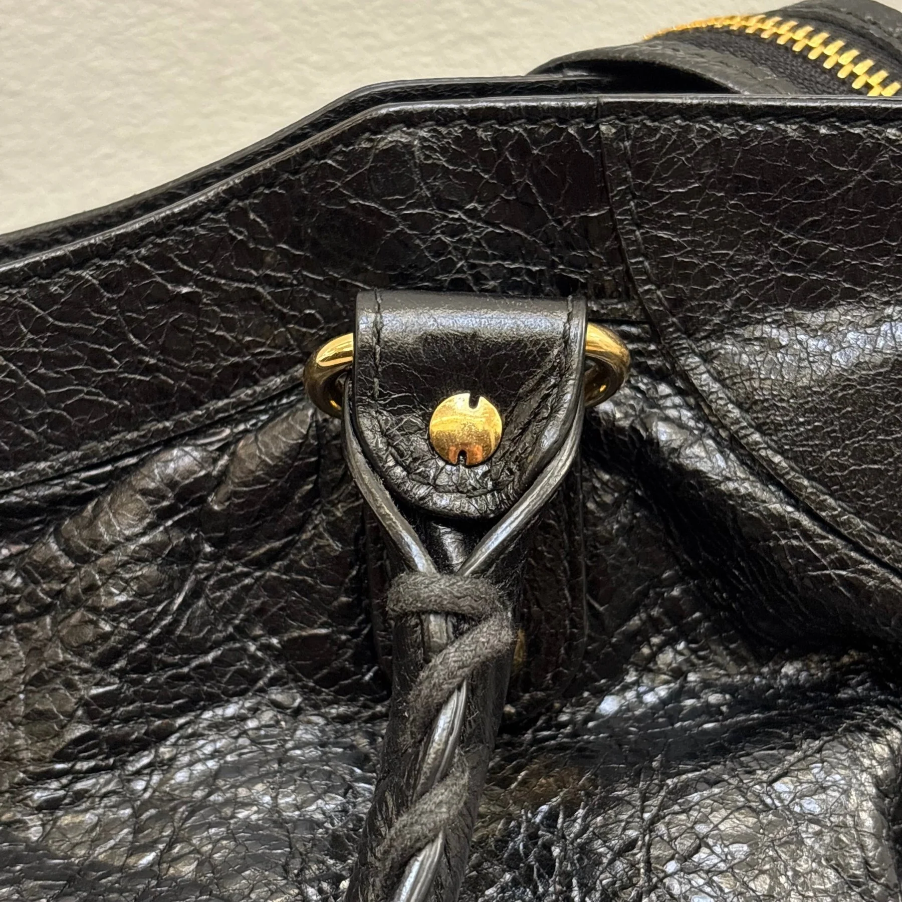 Balenciaga Velo Motocross Leather Handbag - Image 21