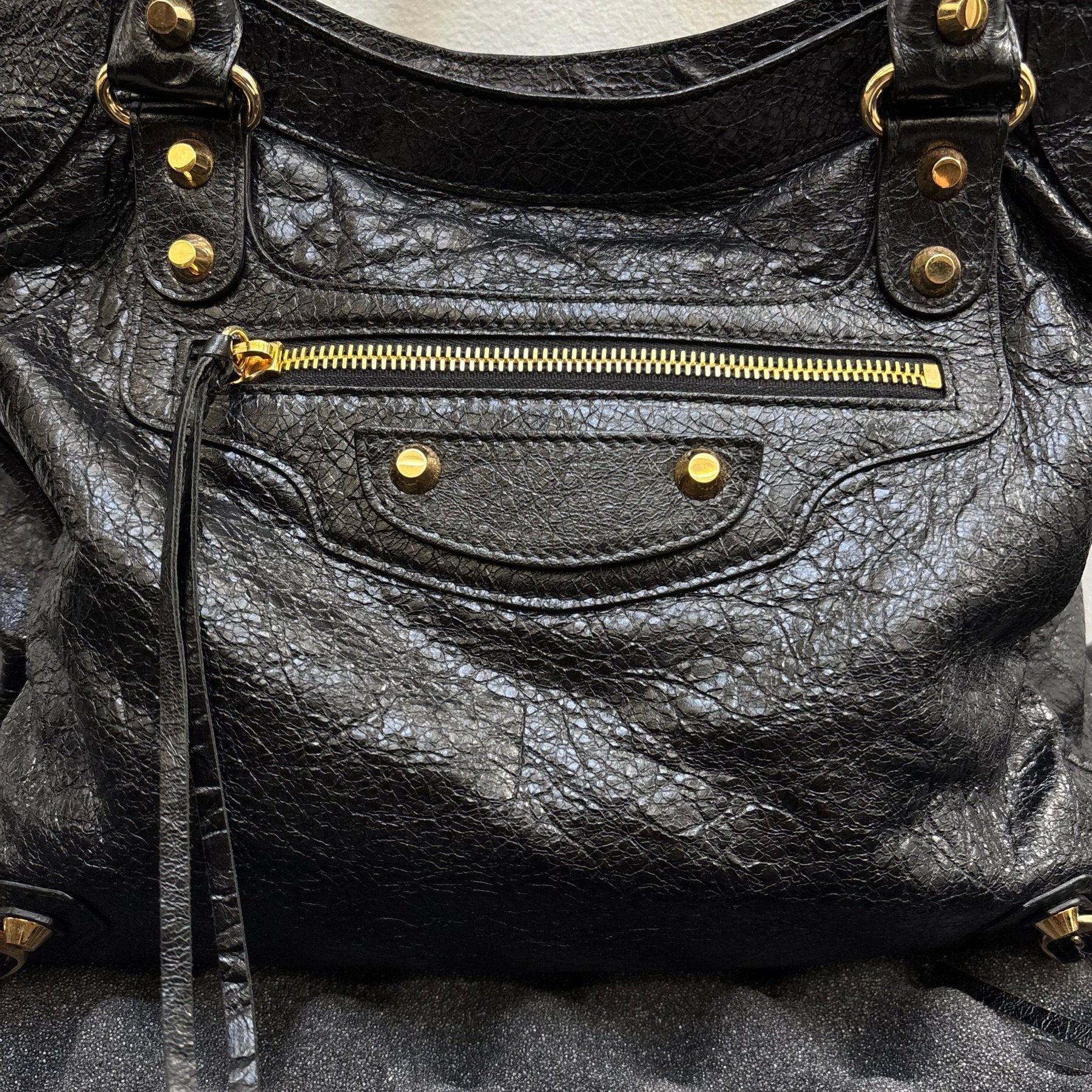 Balenciaga Velo Motocross Leather Handbag - Image 7