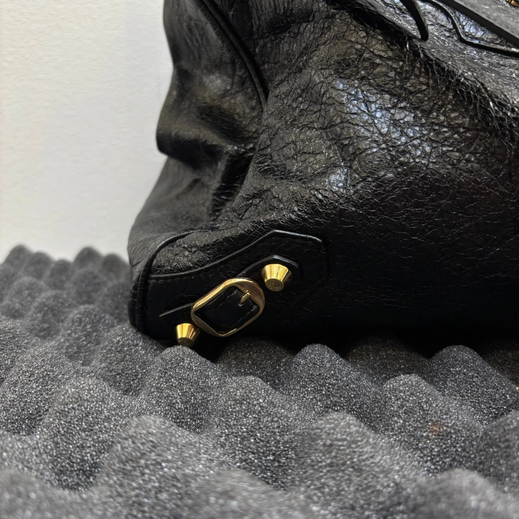 Balenciaga Velo Motocross Leather Handbag - Image 9