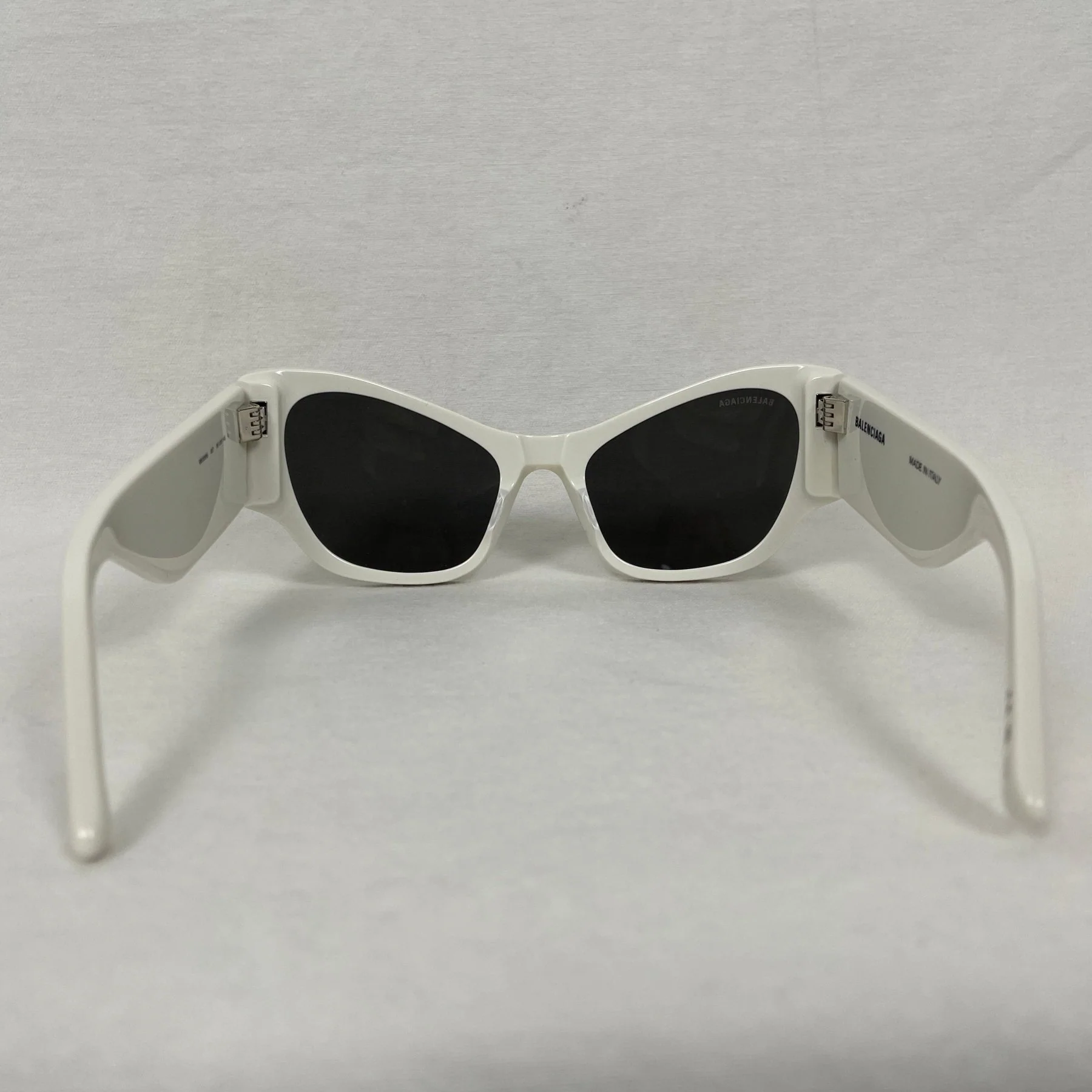 Balenciaga White Alien Sunglasses - Image 5