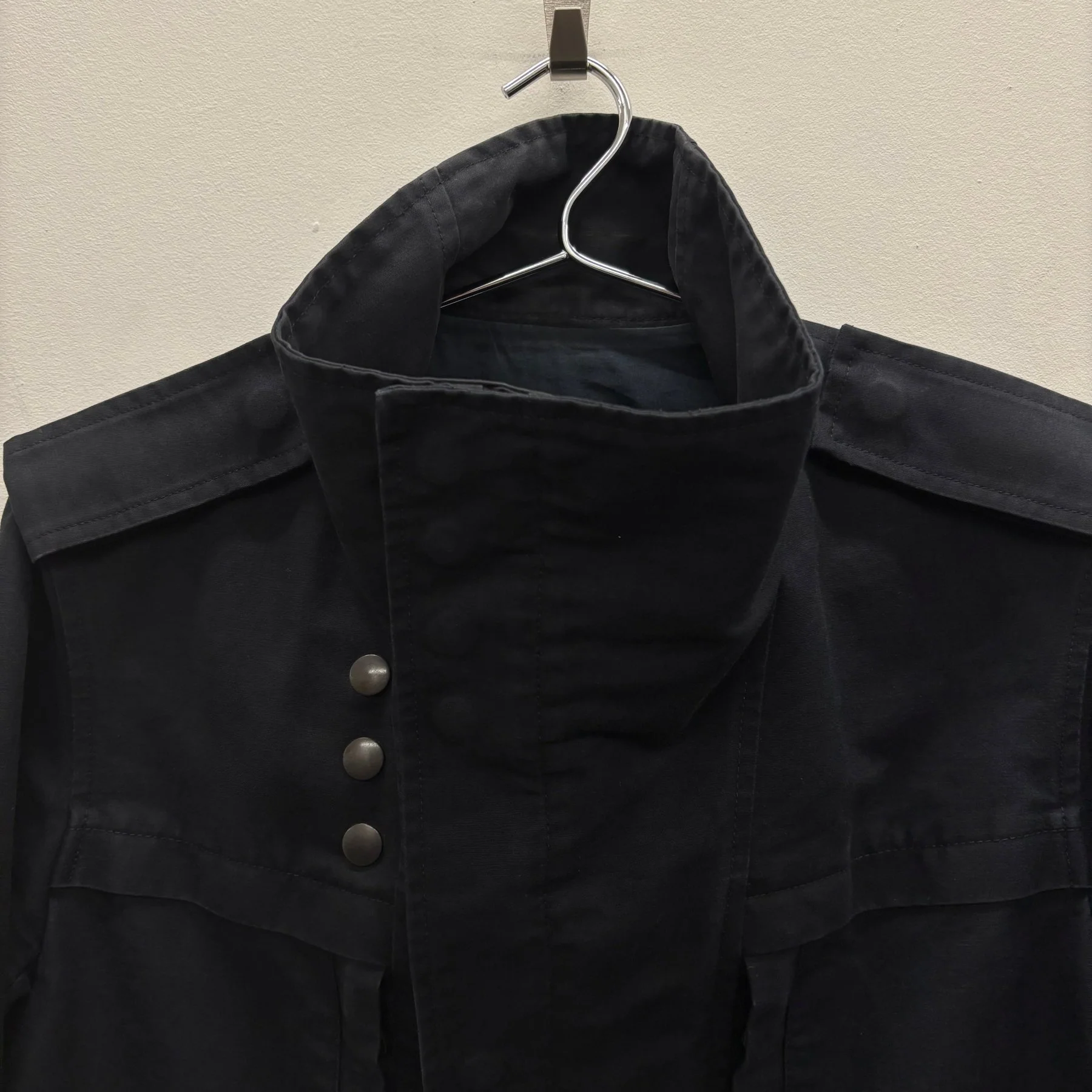 Balmain Biker Parka High Collar Jacket - Image 3