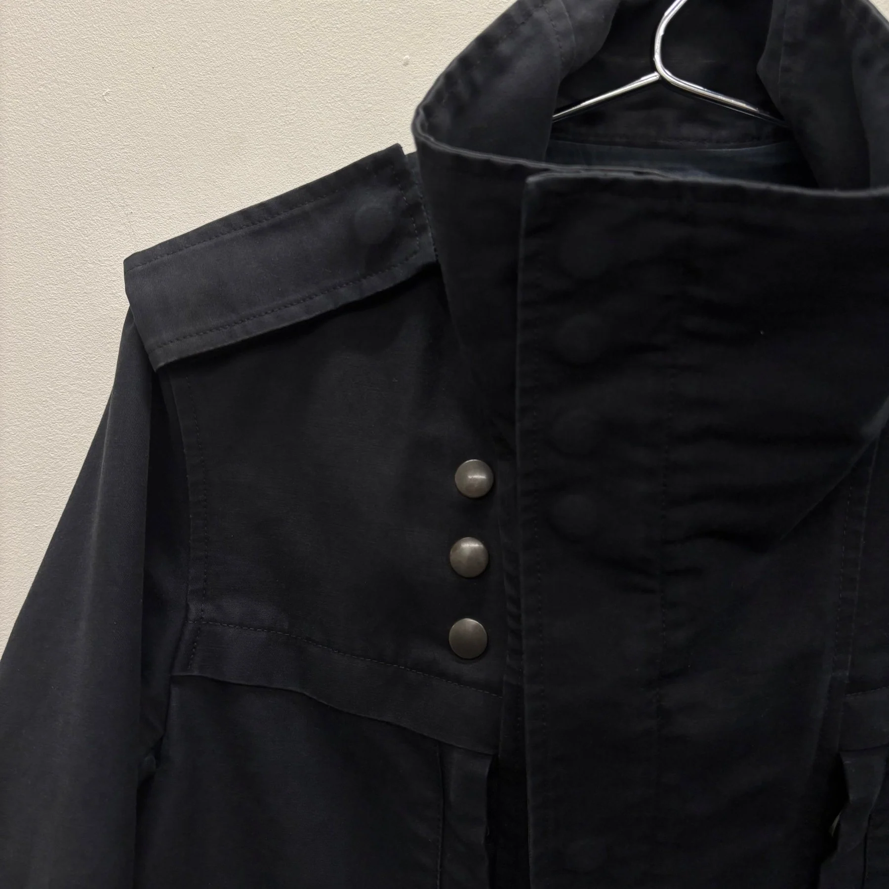 Balmain Biker Parka High Collar Jacket - Image 5