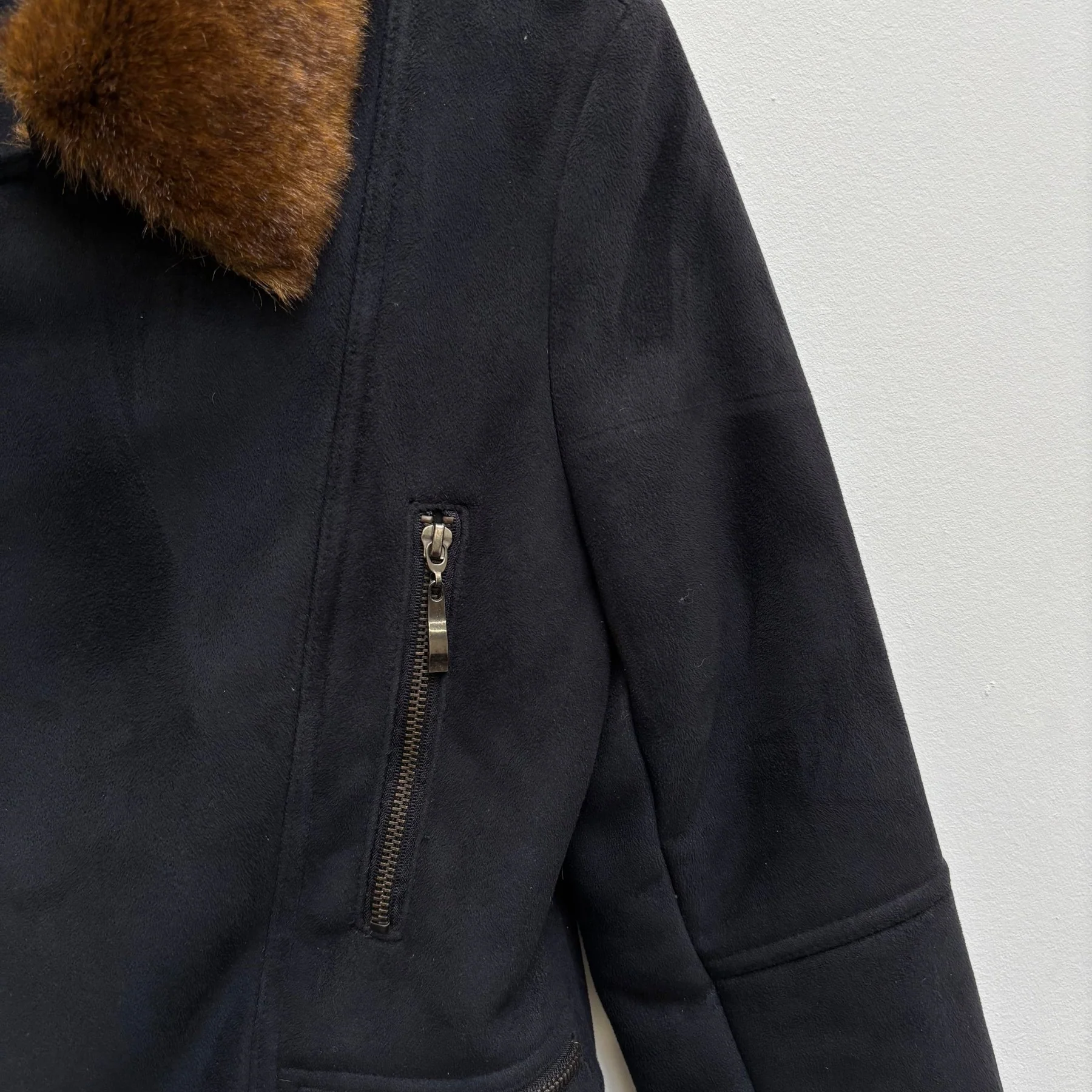 Balmain Fur Lining Zip Up Jacket - Image 4