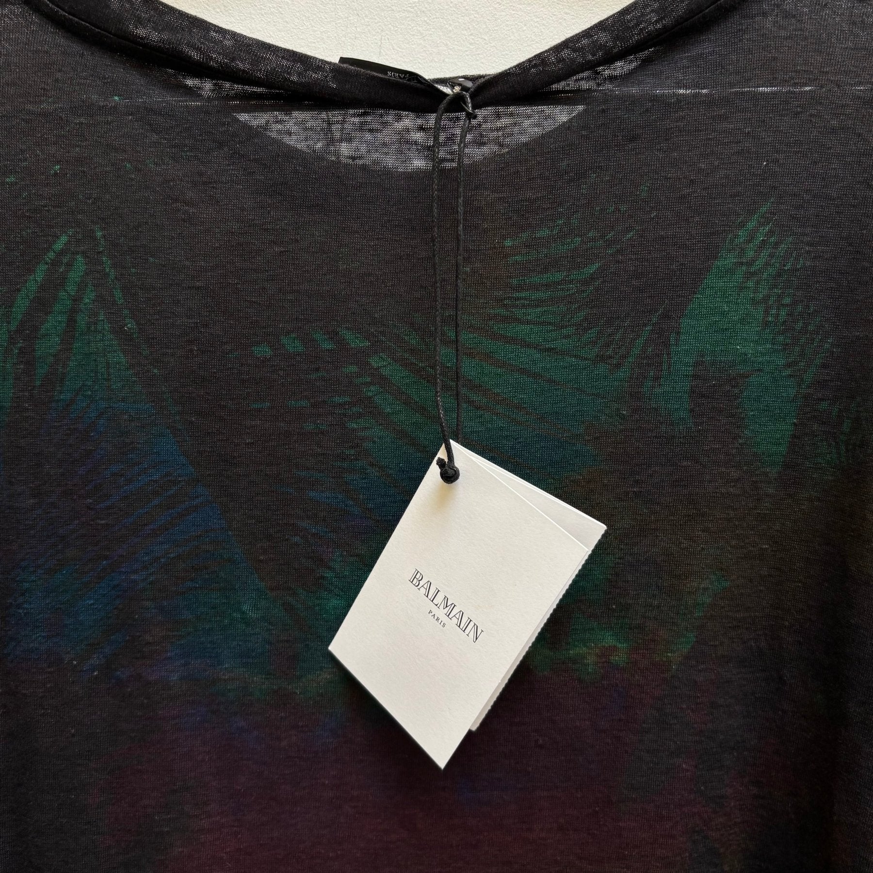 Balmain Paris Linen Graphic T-Shirt - Image 10