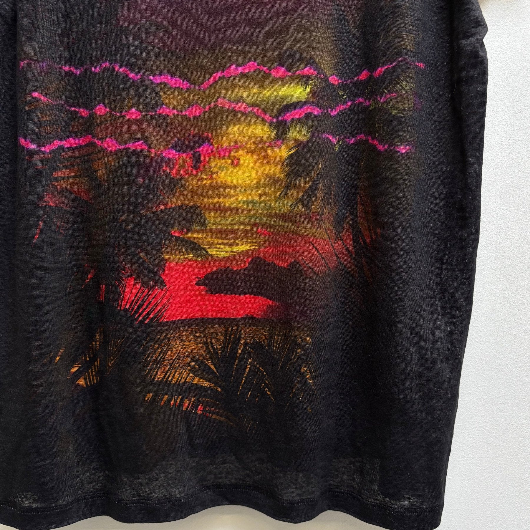 Balmain Paris Linen Graphic T-Shirt - Image 7