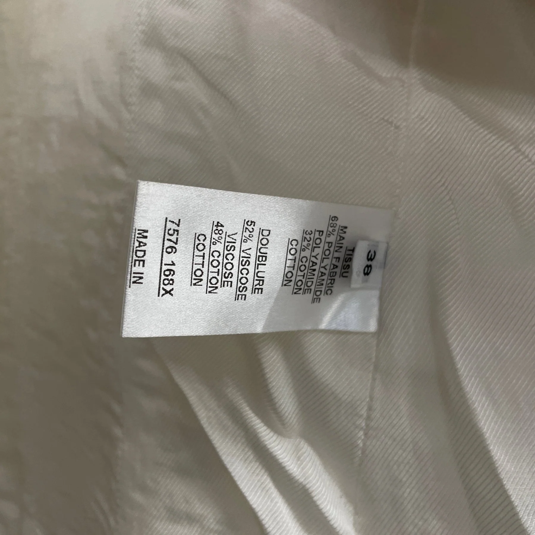 Balmain Paris Textured Embroidered White Blazer - Image 8