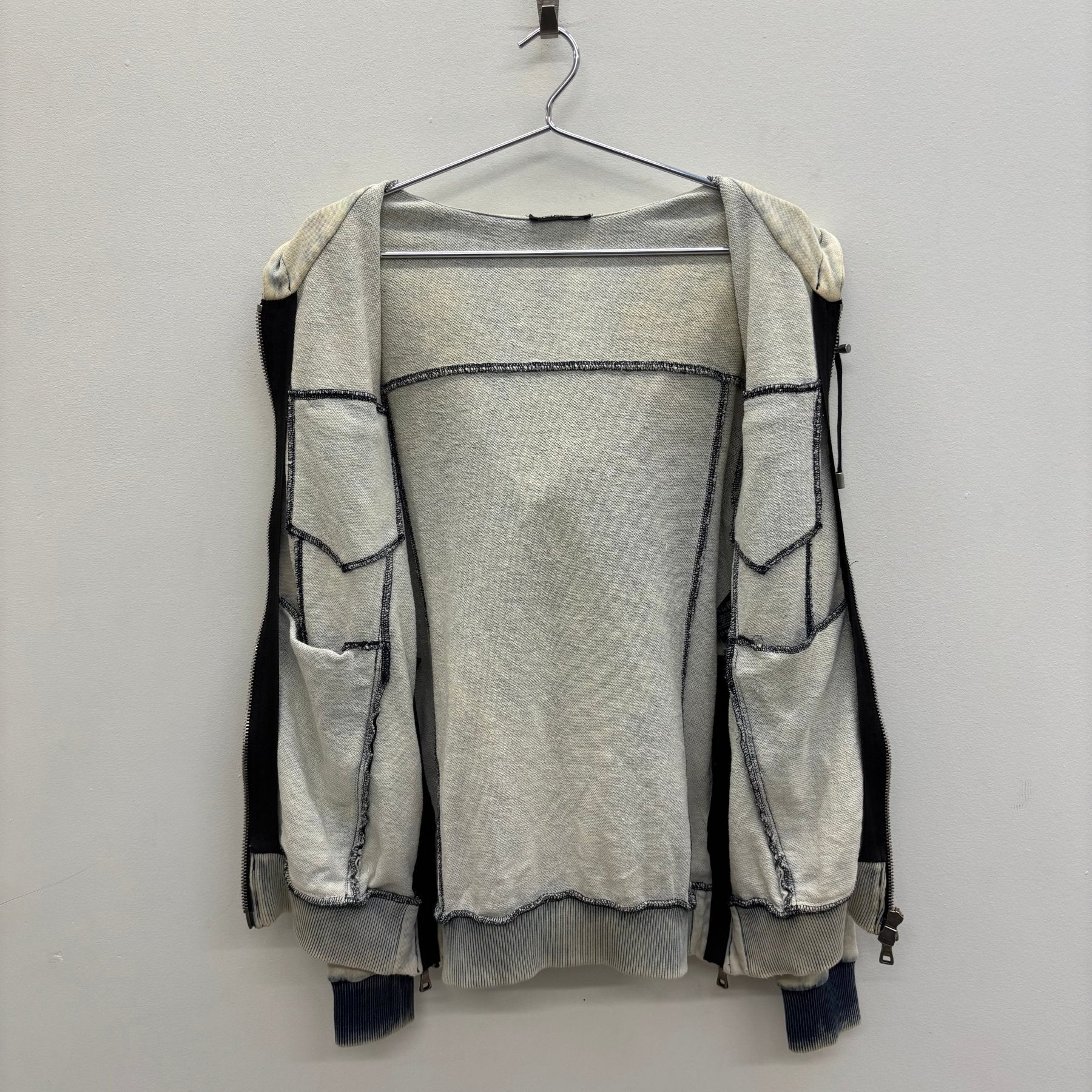 Balmain Semi Washed Zip Up Hoodie - Image 12