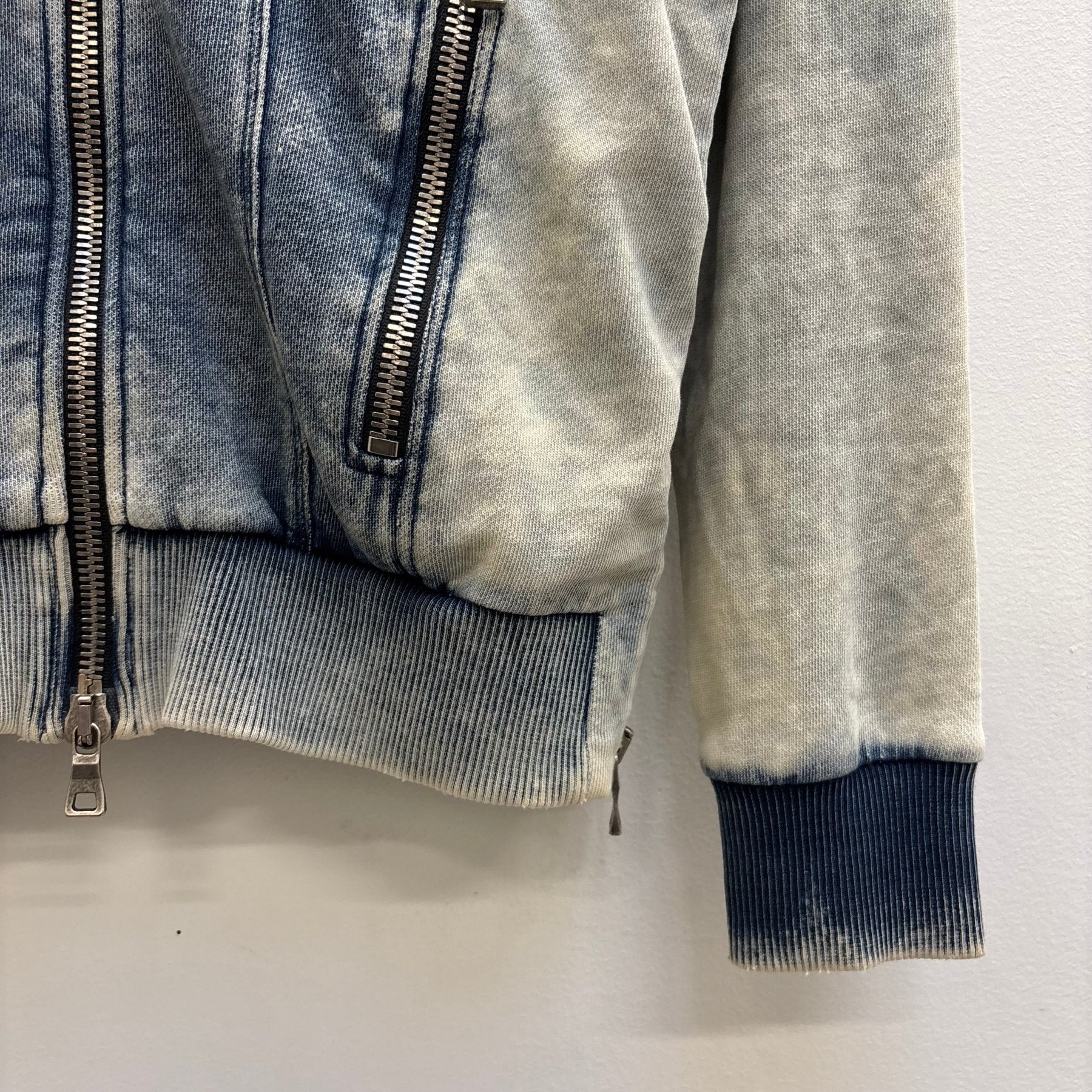 Balmain Semi Washed Zip Up Hoodie - Image 6