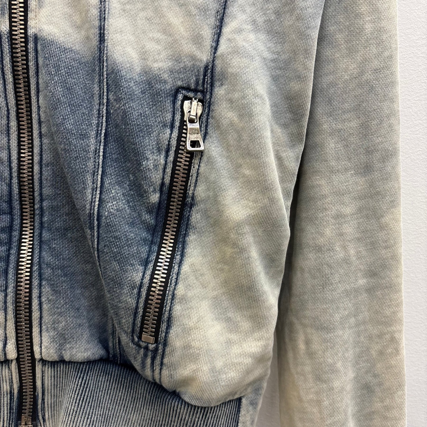 Balmain Semi Washed Zip Up Hoodie - Image 7