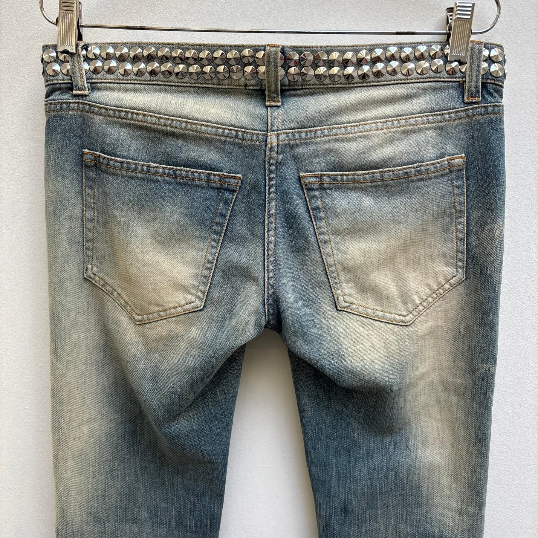 FW11 Balmain Studded Low Rise Skinny Jeans - Image 10