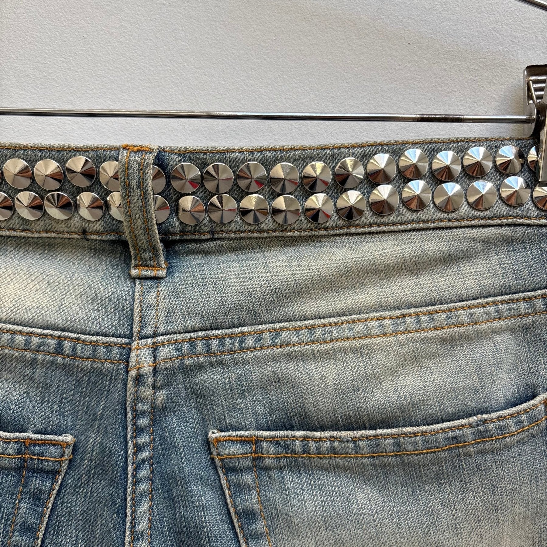 FW11 Balmain Studded Low Rise Skinny Jeans - Image 11