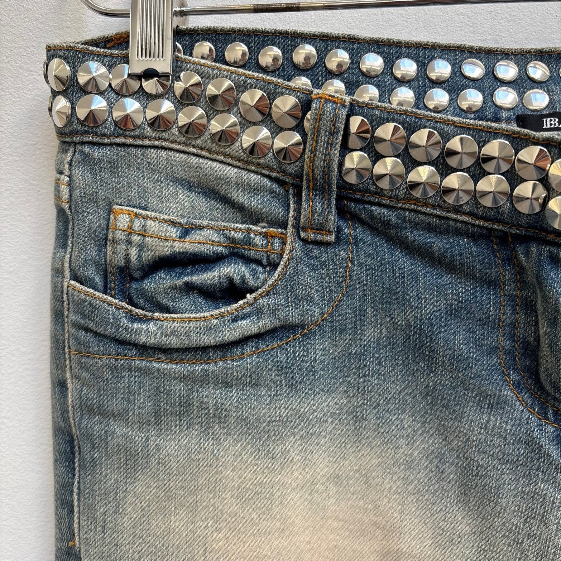 FW11 Balmain Studded Low Rise Skinny Jeans - Image 5