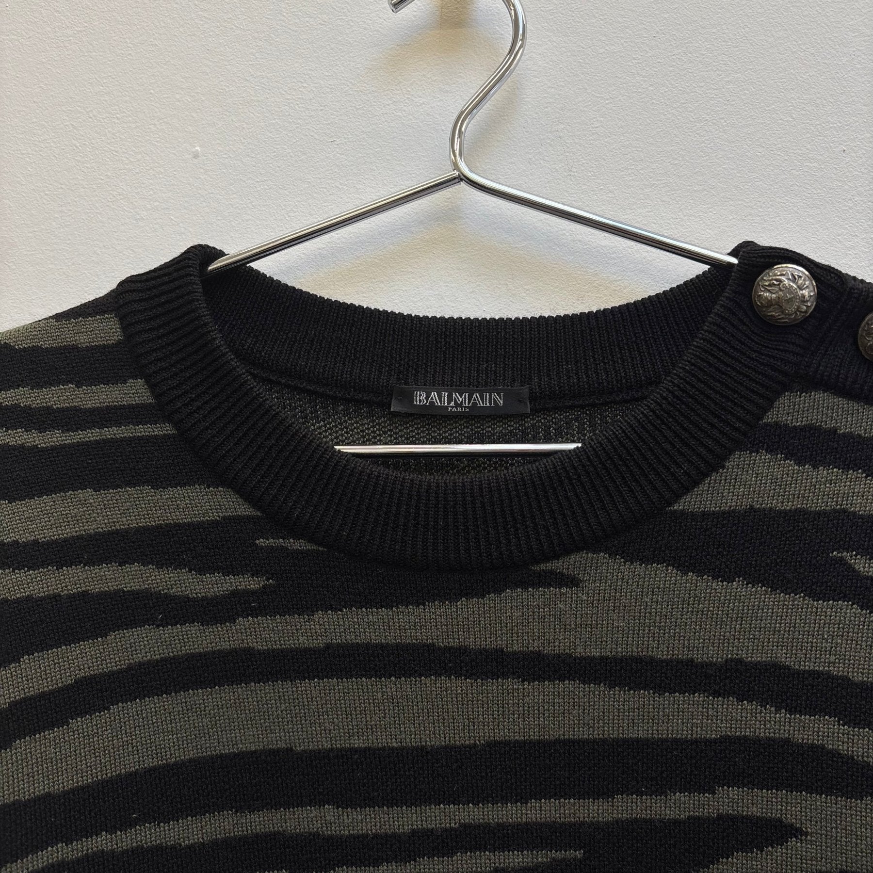 Balmain Tiger Print Knit Sweater - Image 4